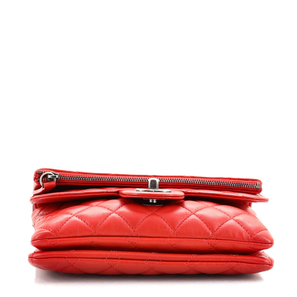 Paris-Salzburg Zip Multi Flap Bag Quilted Lambskin Mini