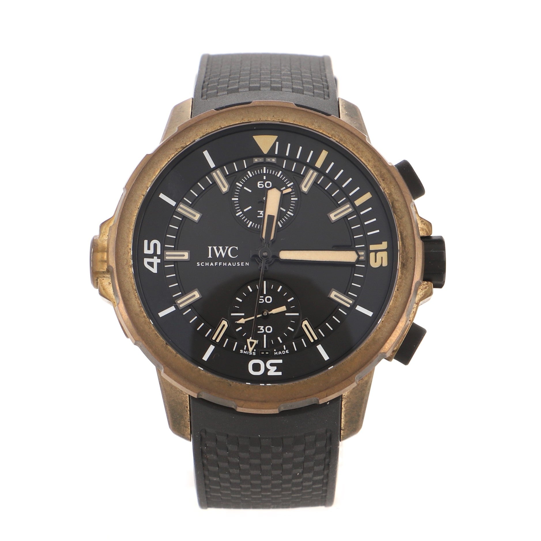 Aquatimer Expedition Charles Darwin Chronograph Automatic Watch Bronze and Rubber 44