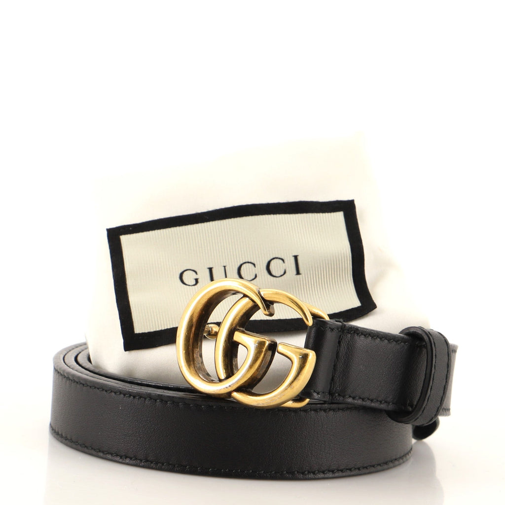 GG Marmont Belt Leather Thin 75