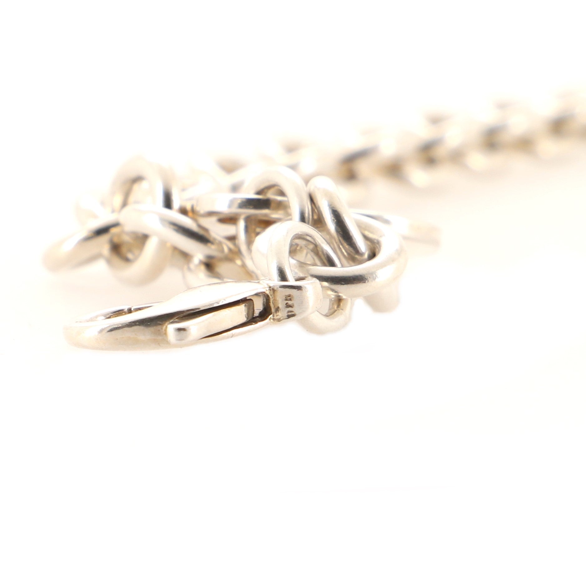 Heart Tag Bracelet Sterling Silver
