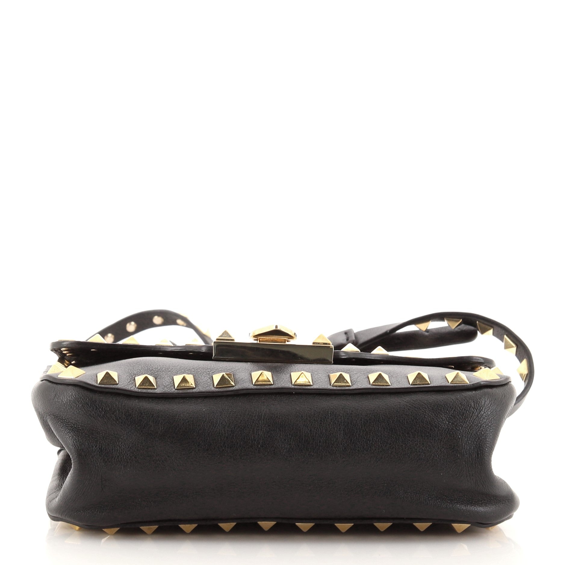 Rockstud Flip Lock Flap Bag Leather Mini