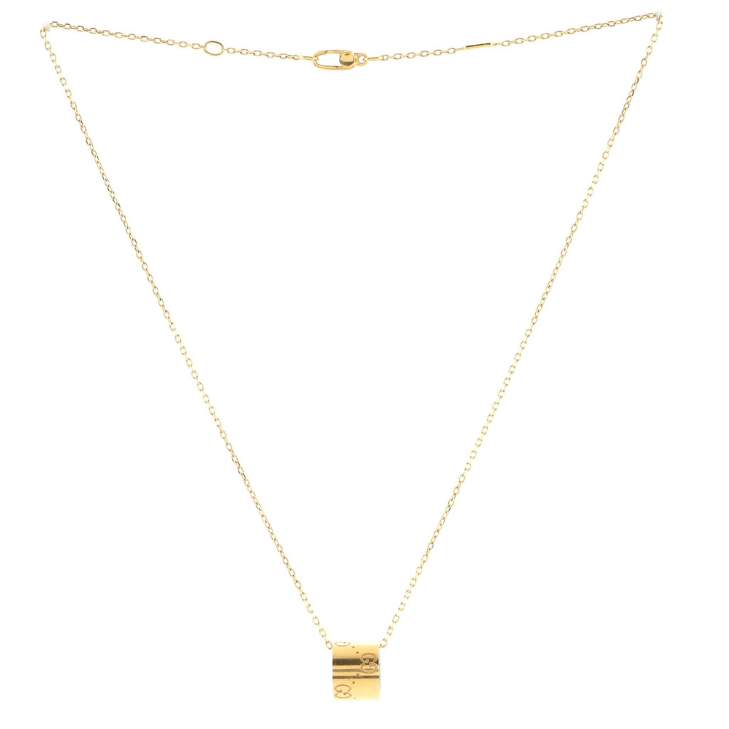 Icon Twirl Pendant Necklace 18K Yellow Gold