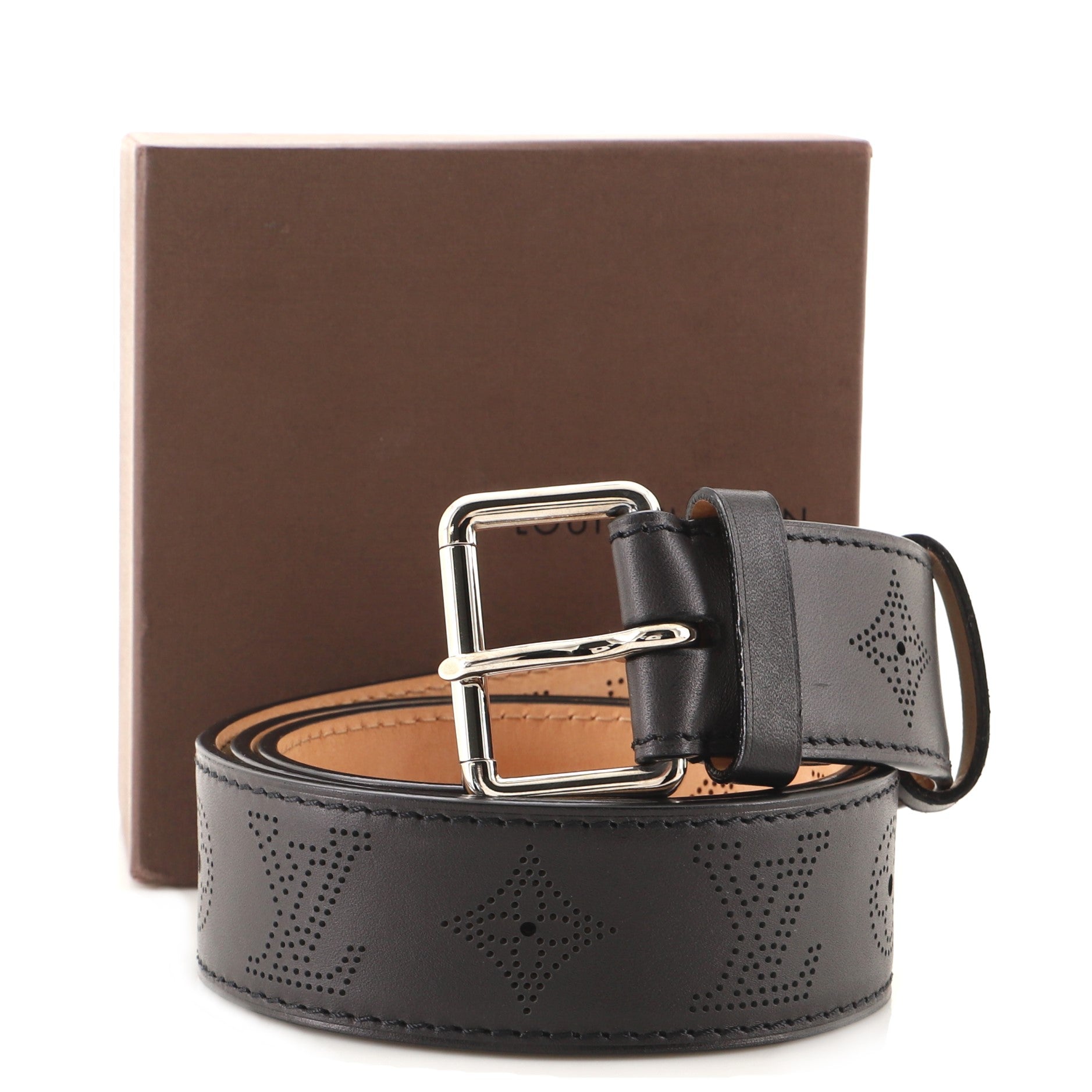 Buckle Belt Mahina Leather Wide 95