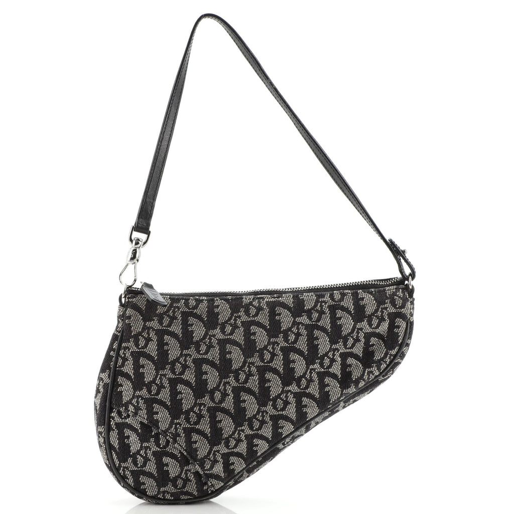 Vintage Saddle Bag Diorissimo Canvas Mini