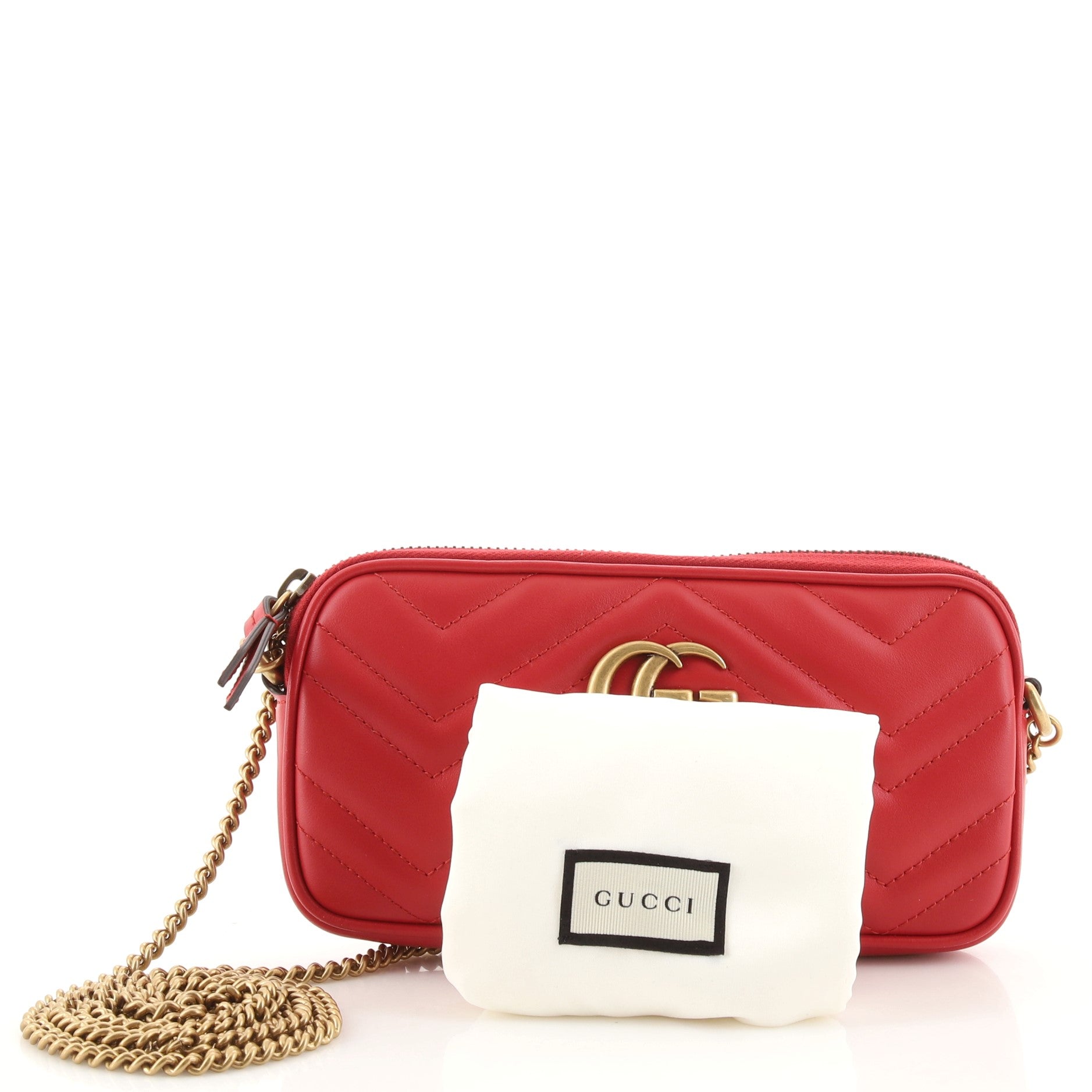 GG Marmont Chain Crossbody Bag Matelasse Leather Mini