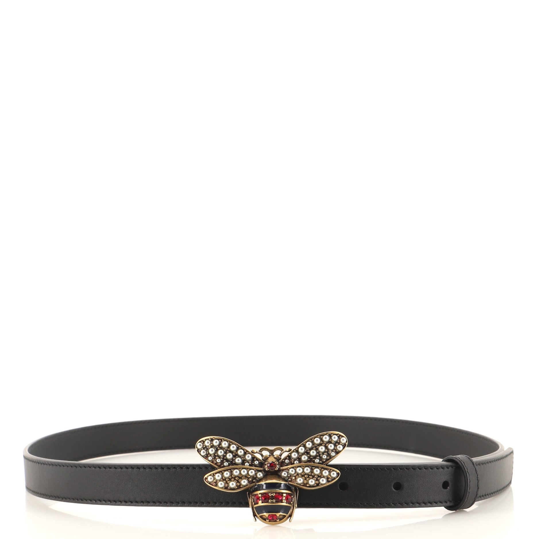 Queen Margaret Bee Belt Leather Thin 85