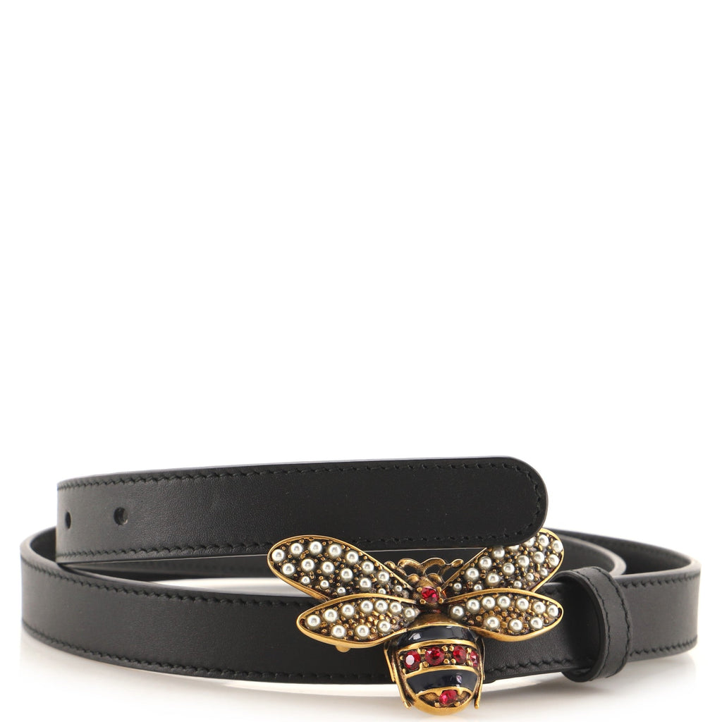 Queen Margaret Bee Belt Leather Thin 85