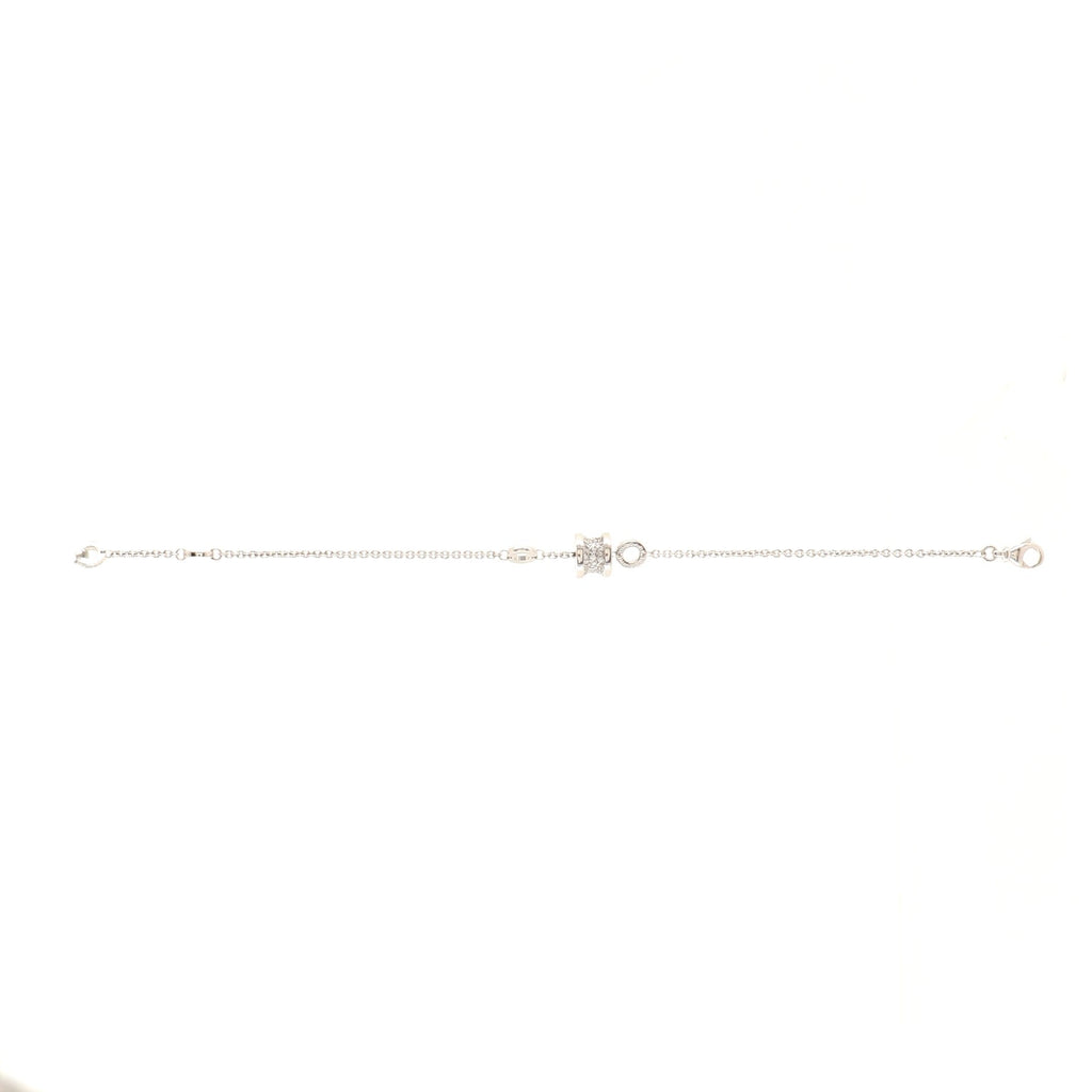 B.Zero1 Soft Bracelet 18K White Gold with Diamonds