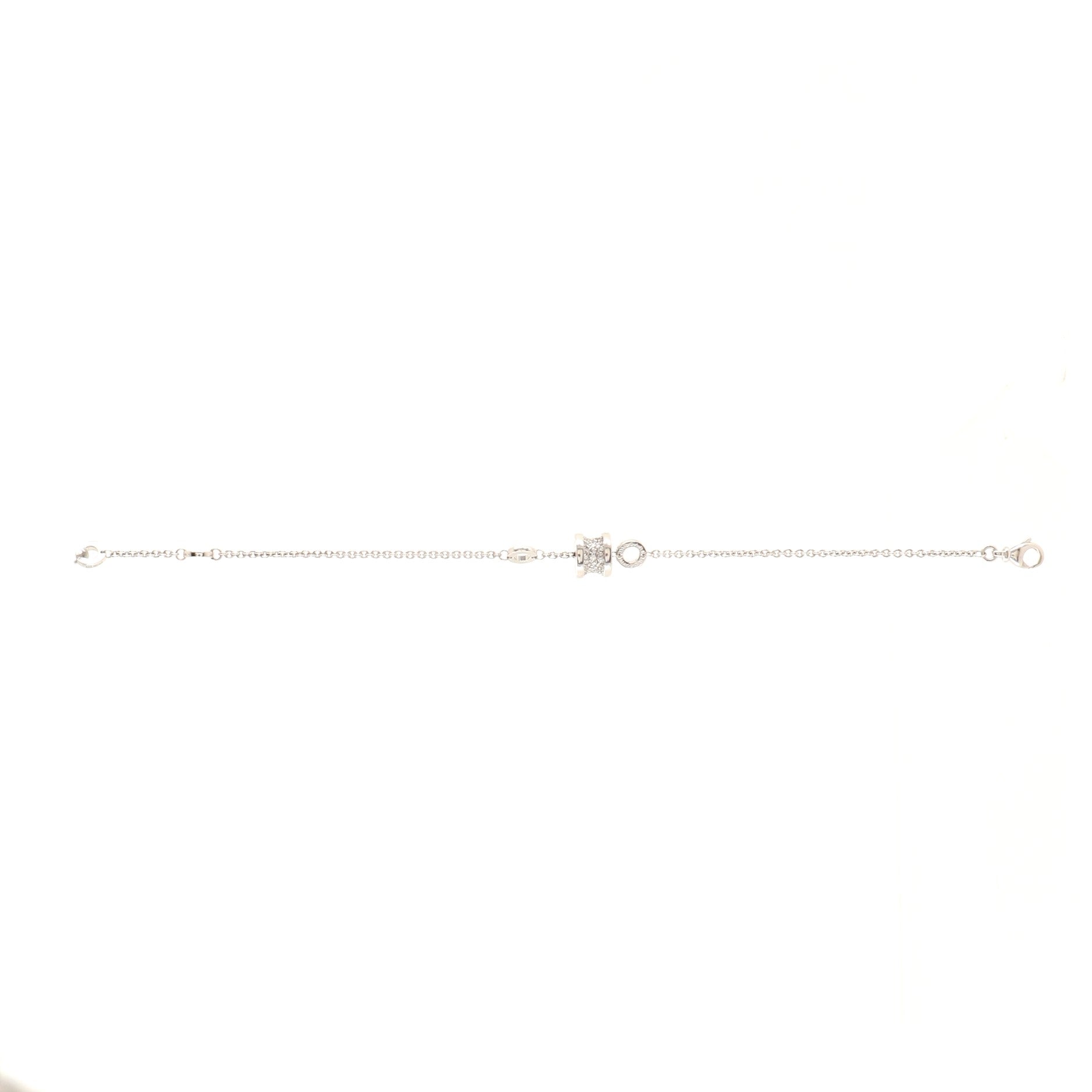 B.Zero1 Soft Bracelet 18K White Gold with Diamonds