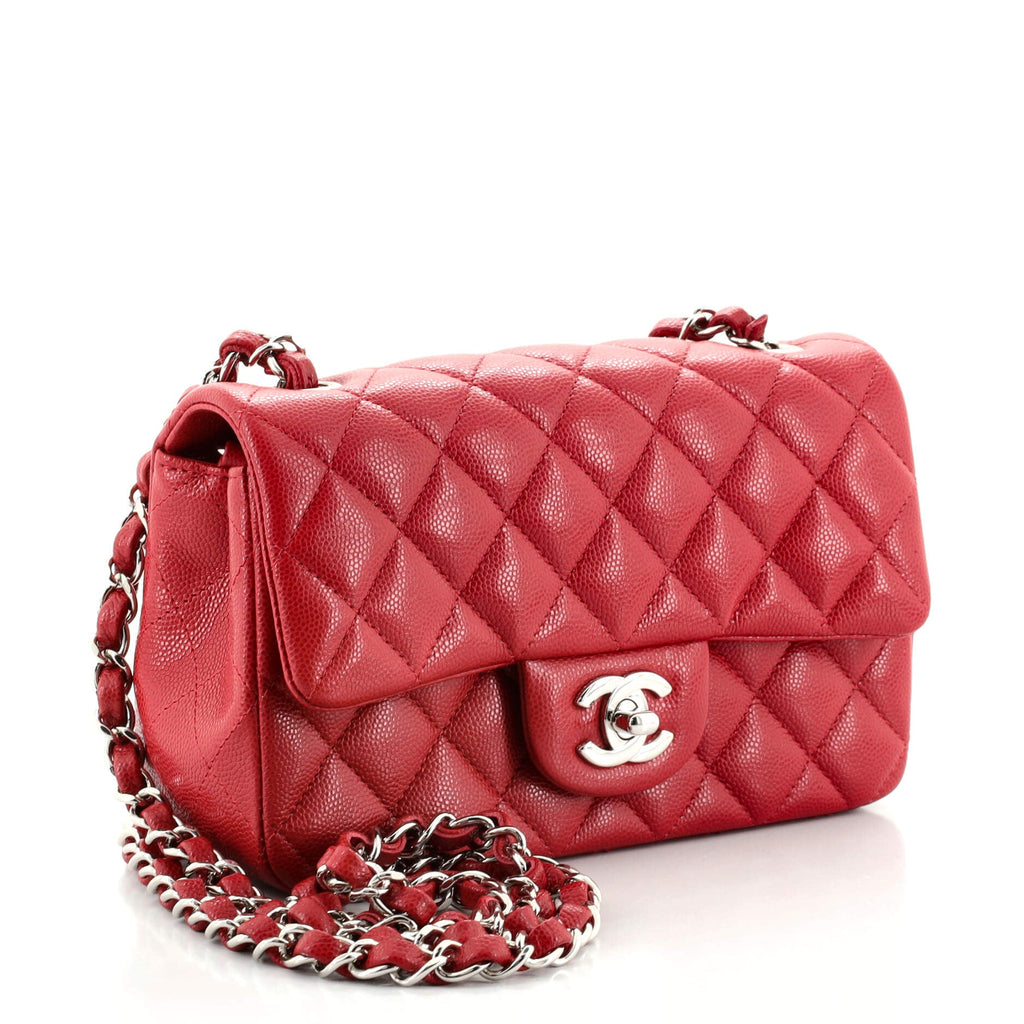 Classic Single Flap Bag Quilted Caviar Mini