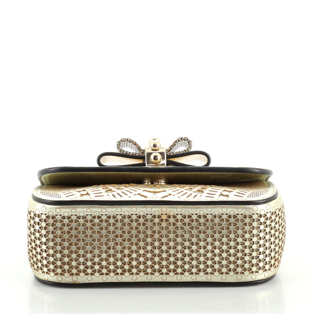 Sweet Charity Crossbody Bag Laser Cut Leather Mini