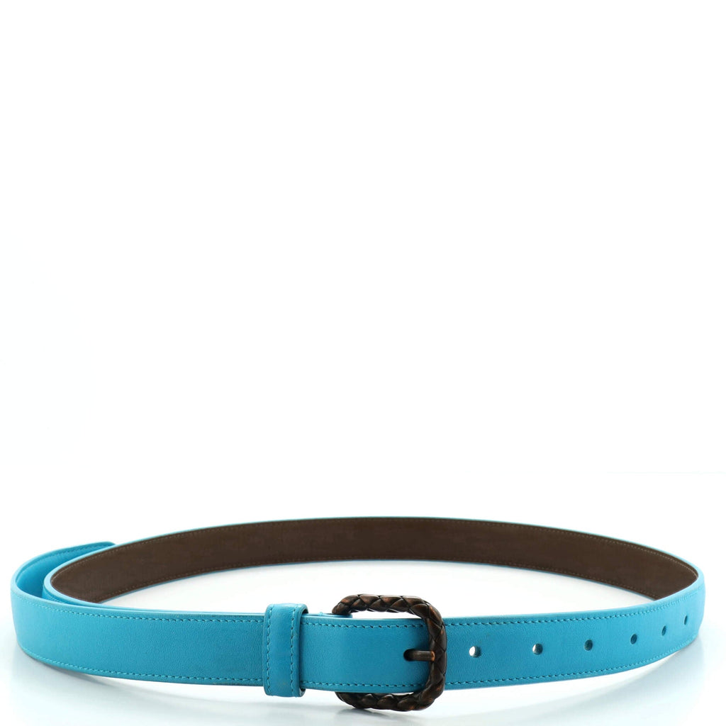 Intrecciato Buckle Belt Leather Medium 85