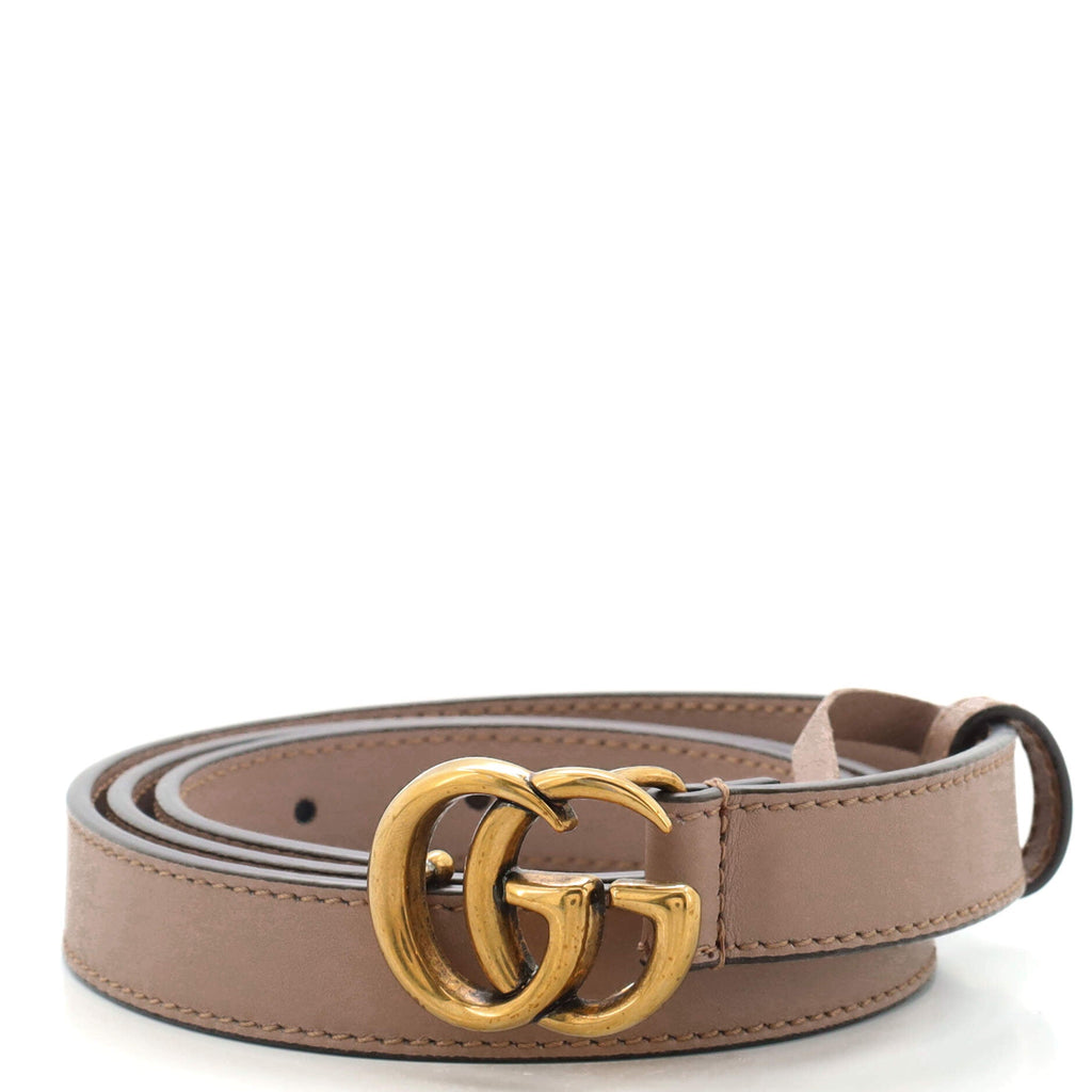 GG Marmont Belt Leather Thin 80