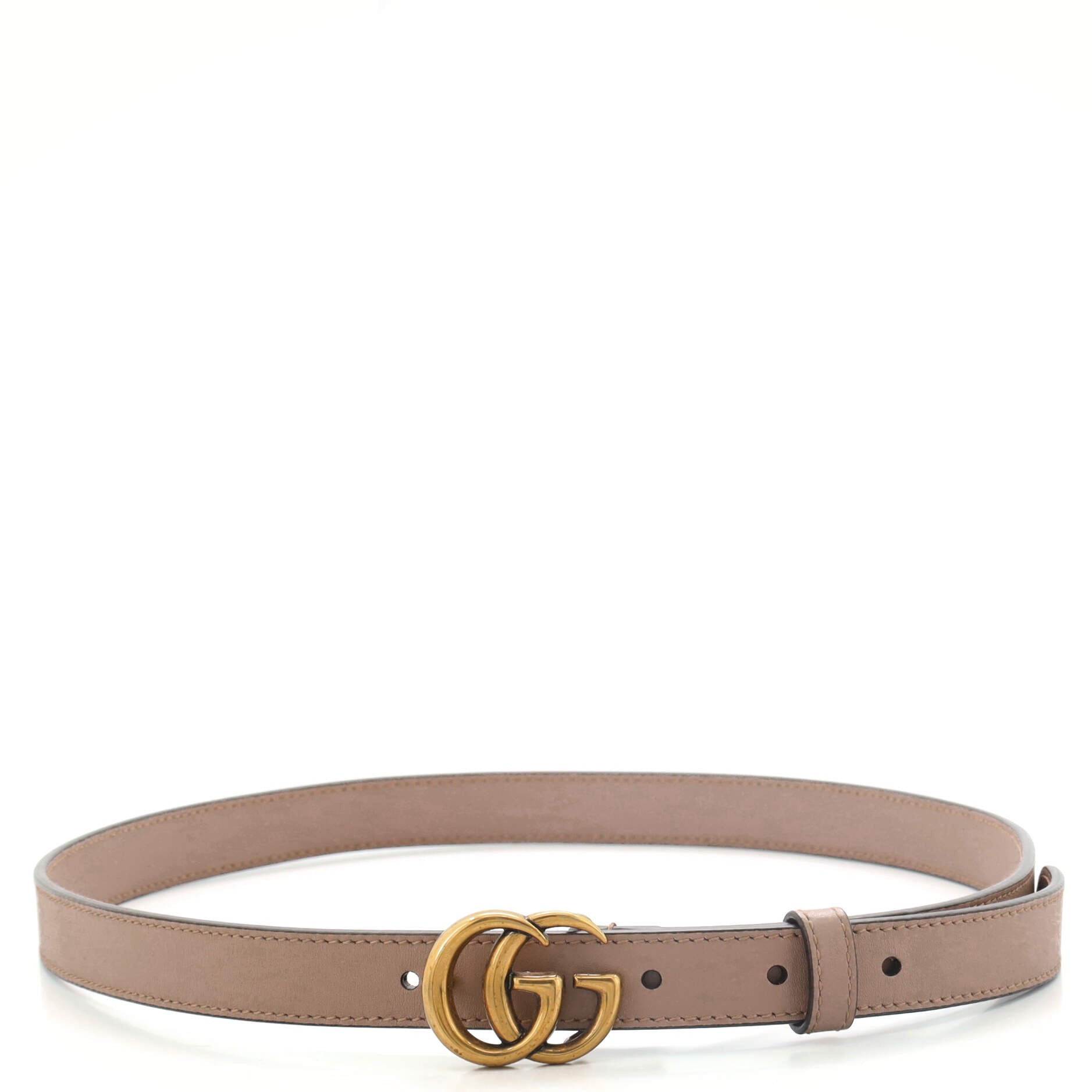 GG Marmont Belt Leather Thin 80