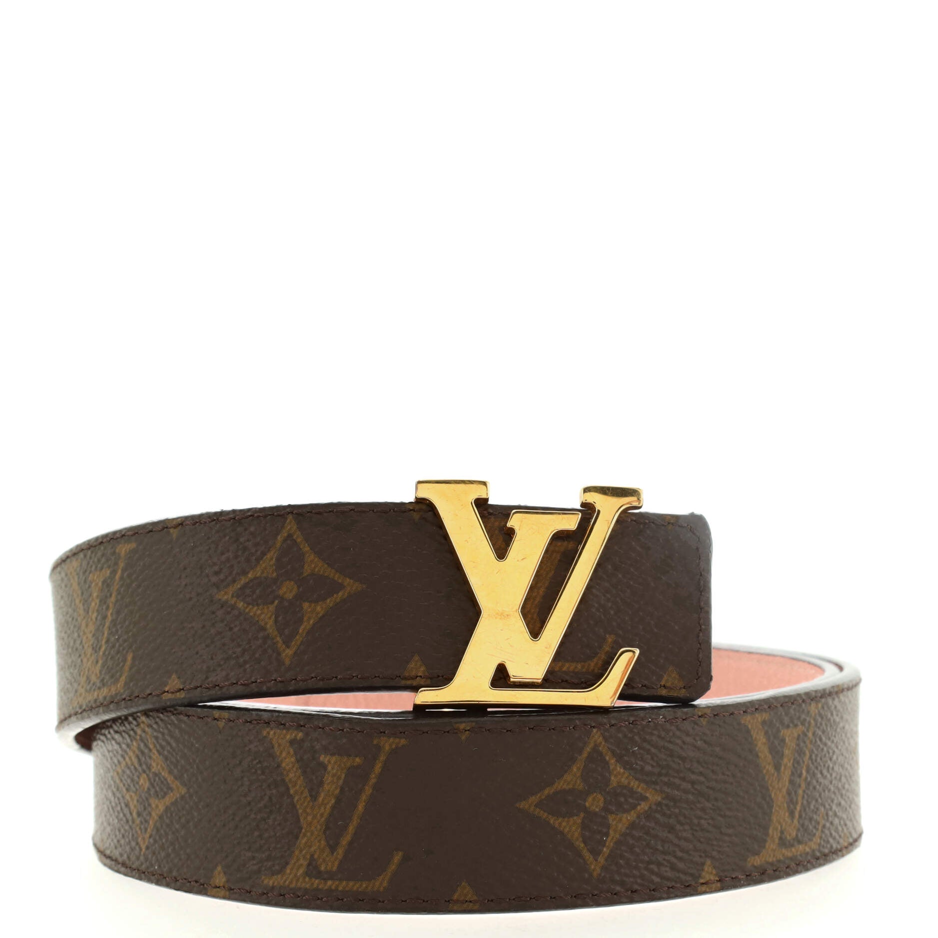 LV Initiales Reversible Belt Monogram Canvas and Leather Medium 90