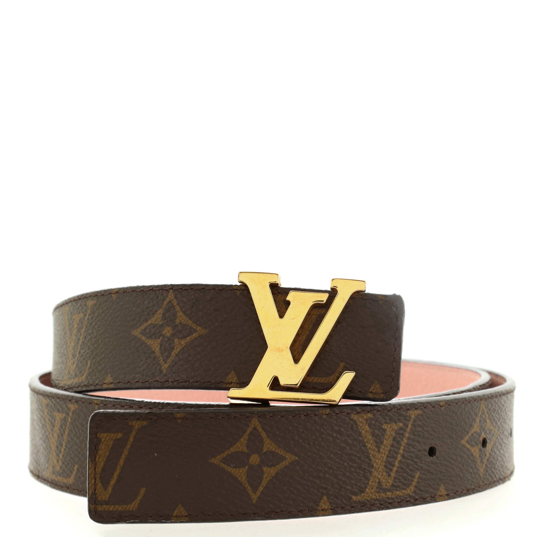 LV Initiales Reversible Belt Monogram Canvas and Leather Medium 90