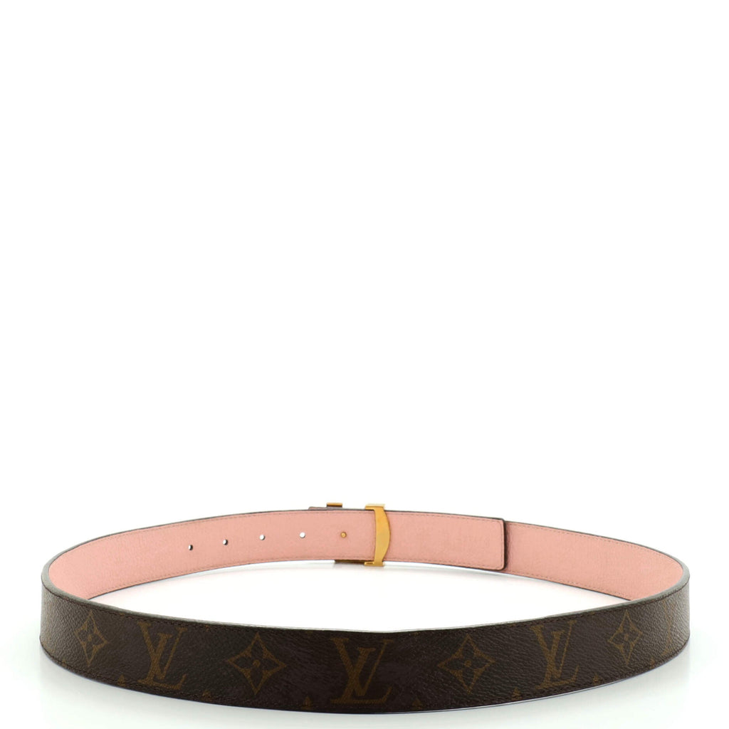 LV Initiales Reversible Belt Monogram Canvas and Leather Medium 90