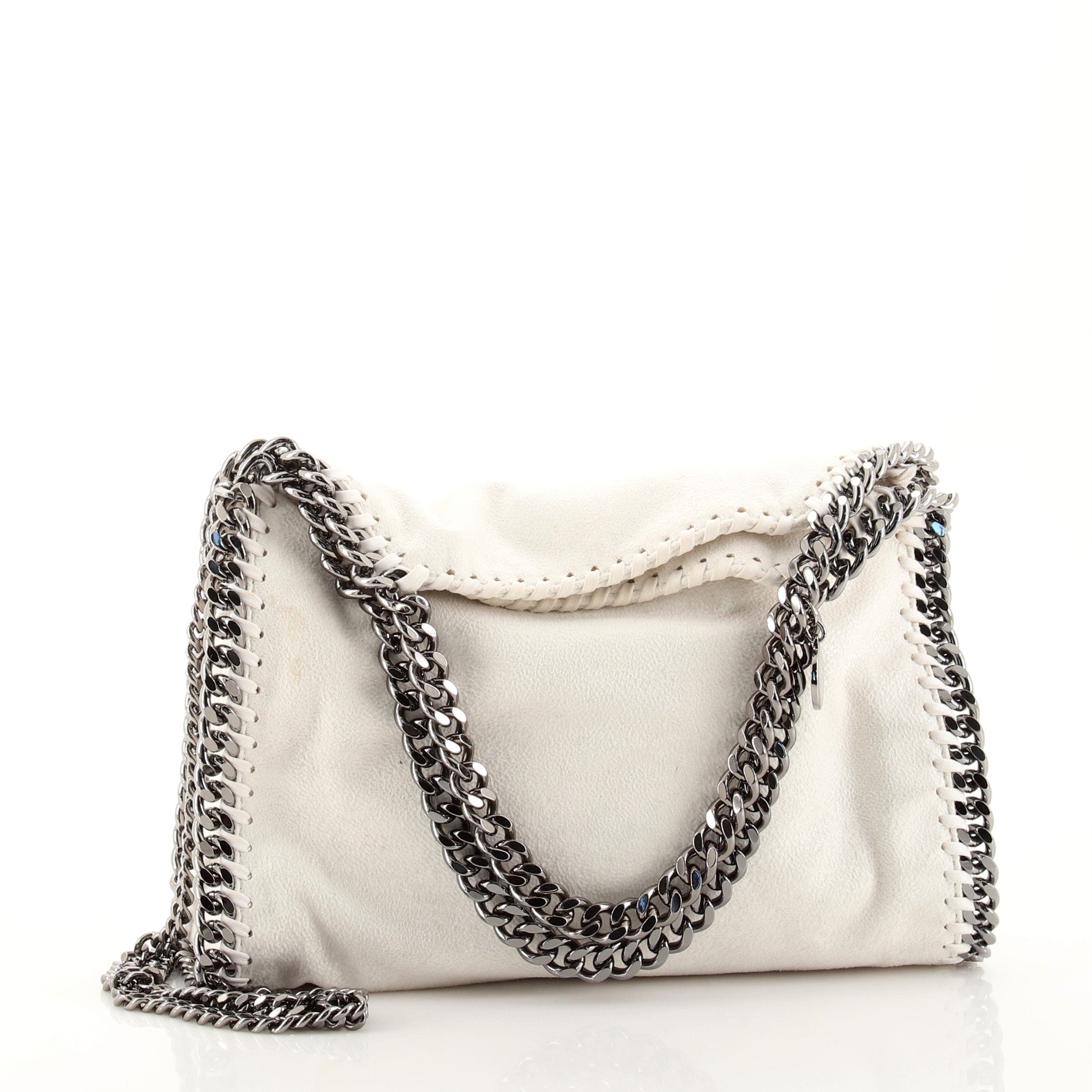 Falabella Fold Over Crossbody Bag Shaggy Deer Mini