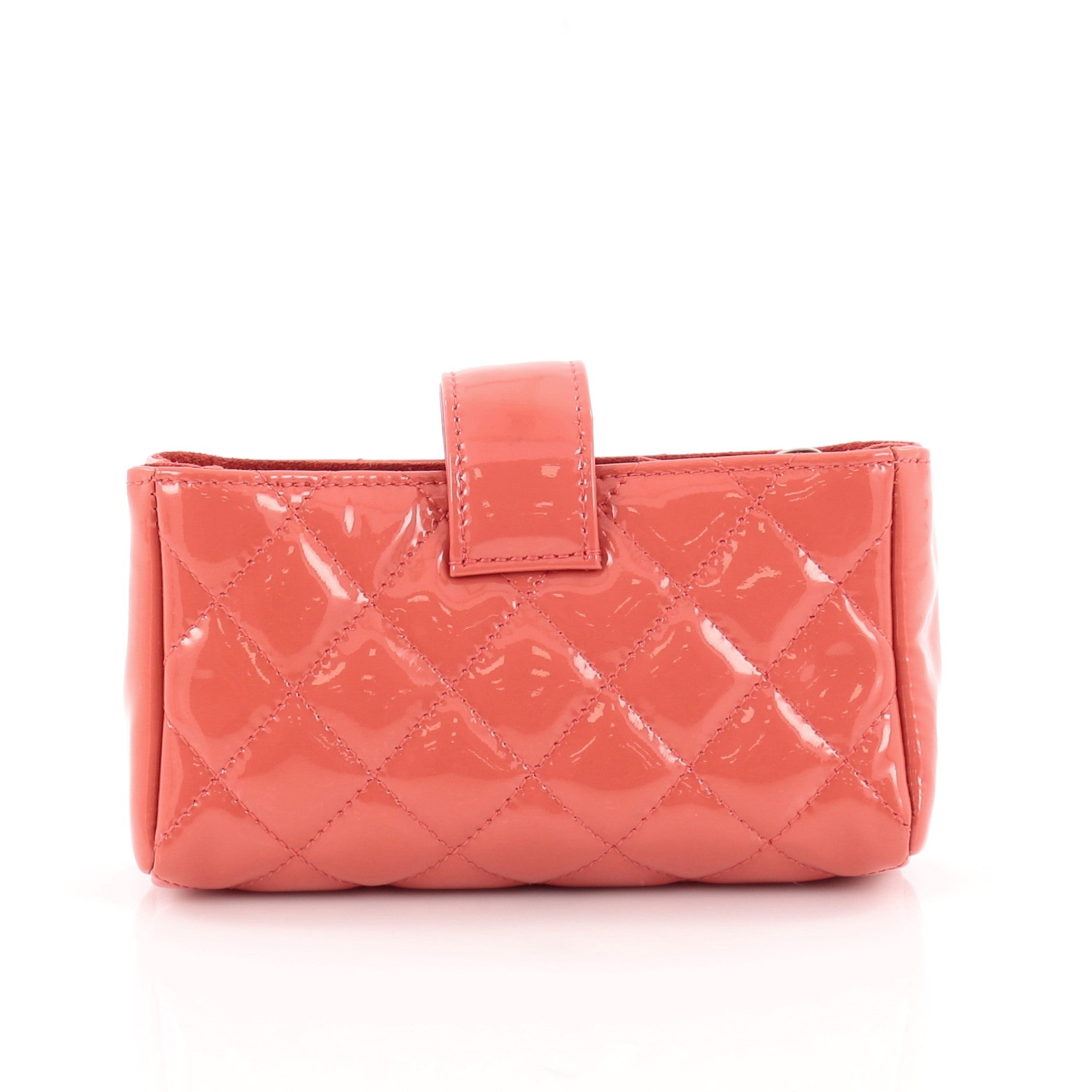 Phone Holder Clutch Quilted Patent Mini