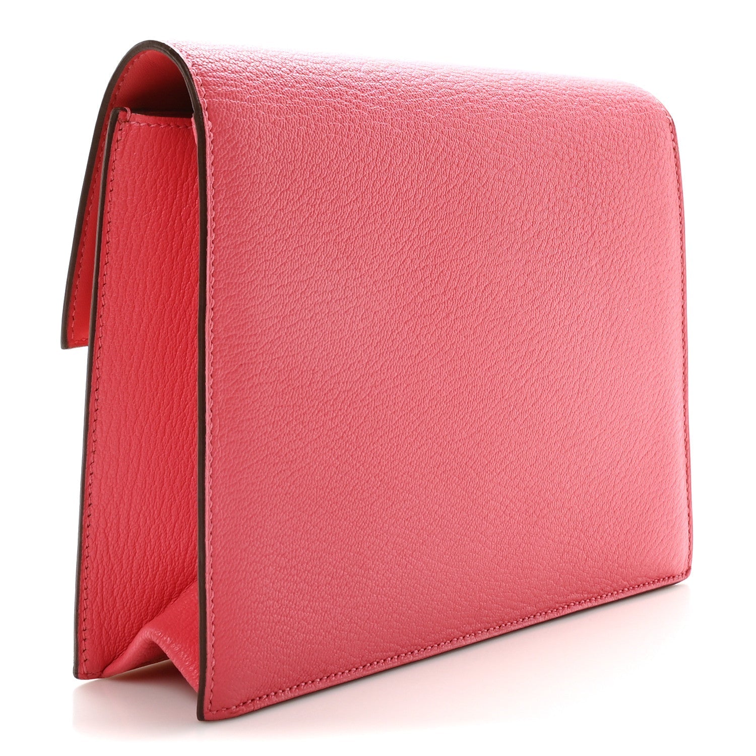 Chevre Mysore Verrou Clutch Rose Lipstick