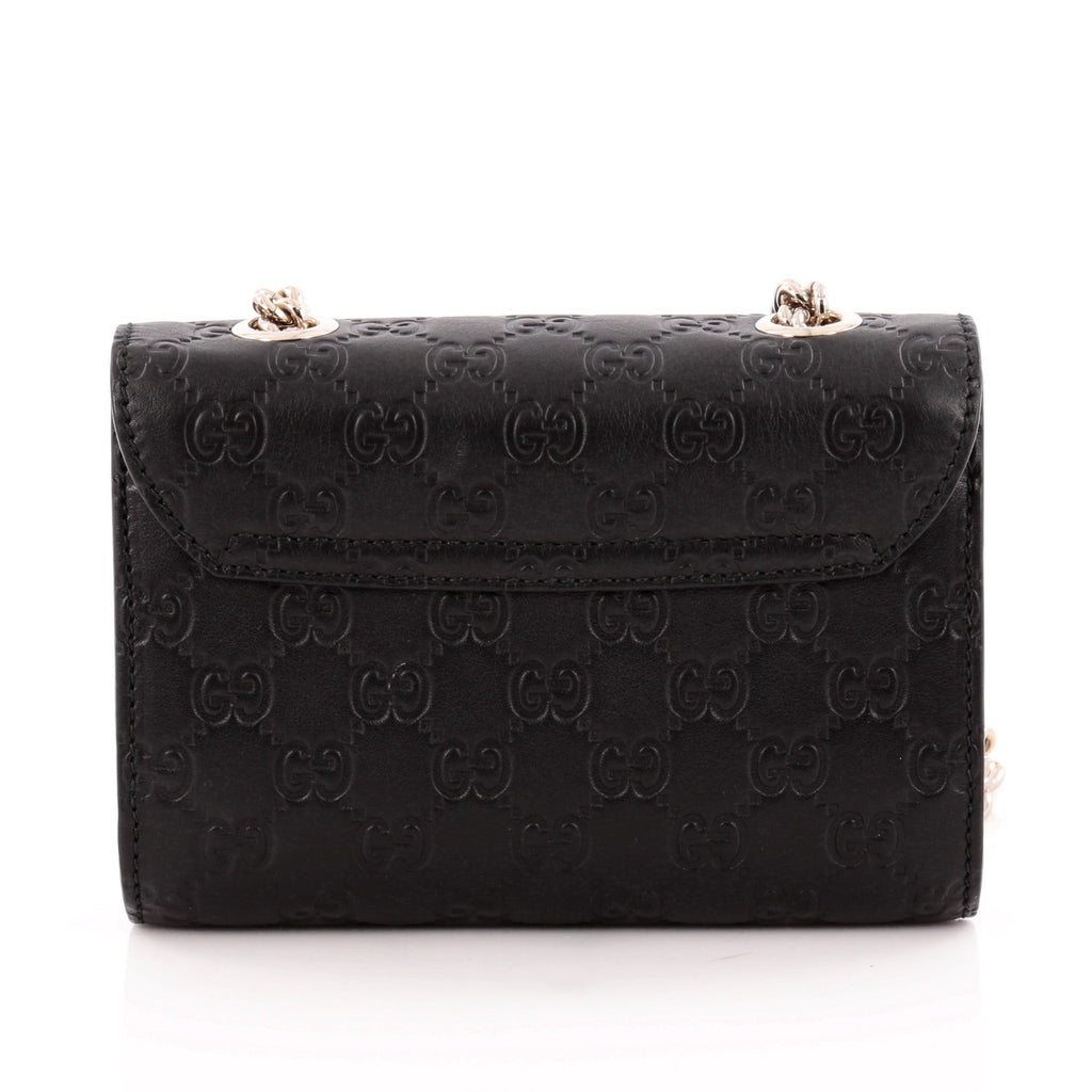 Emily Chain Strap Flap Bag Guccissima Leather Mini