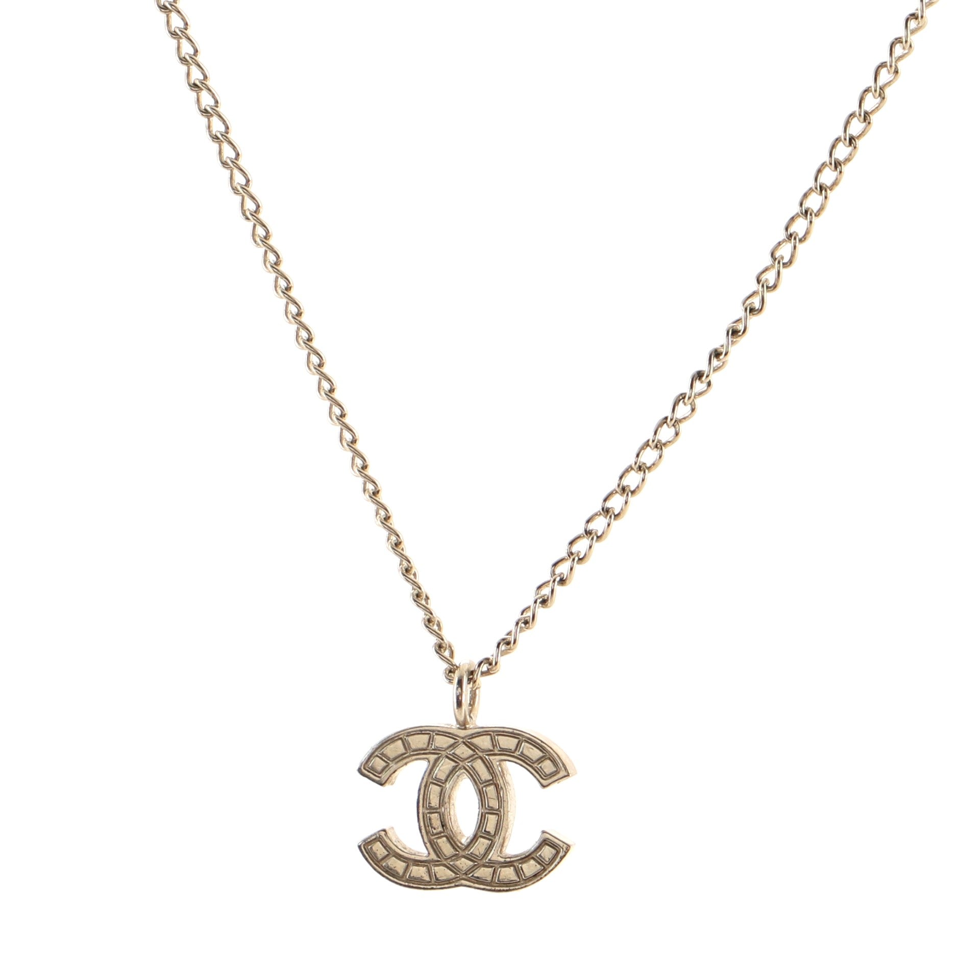 CC Pendant Necklace Metal