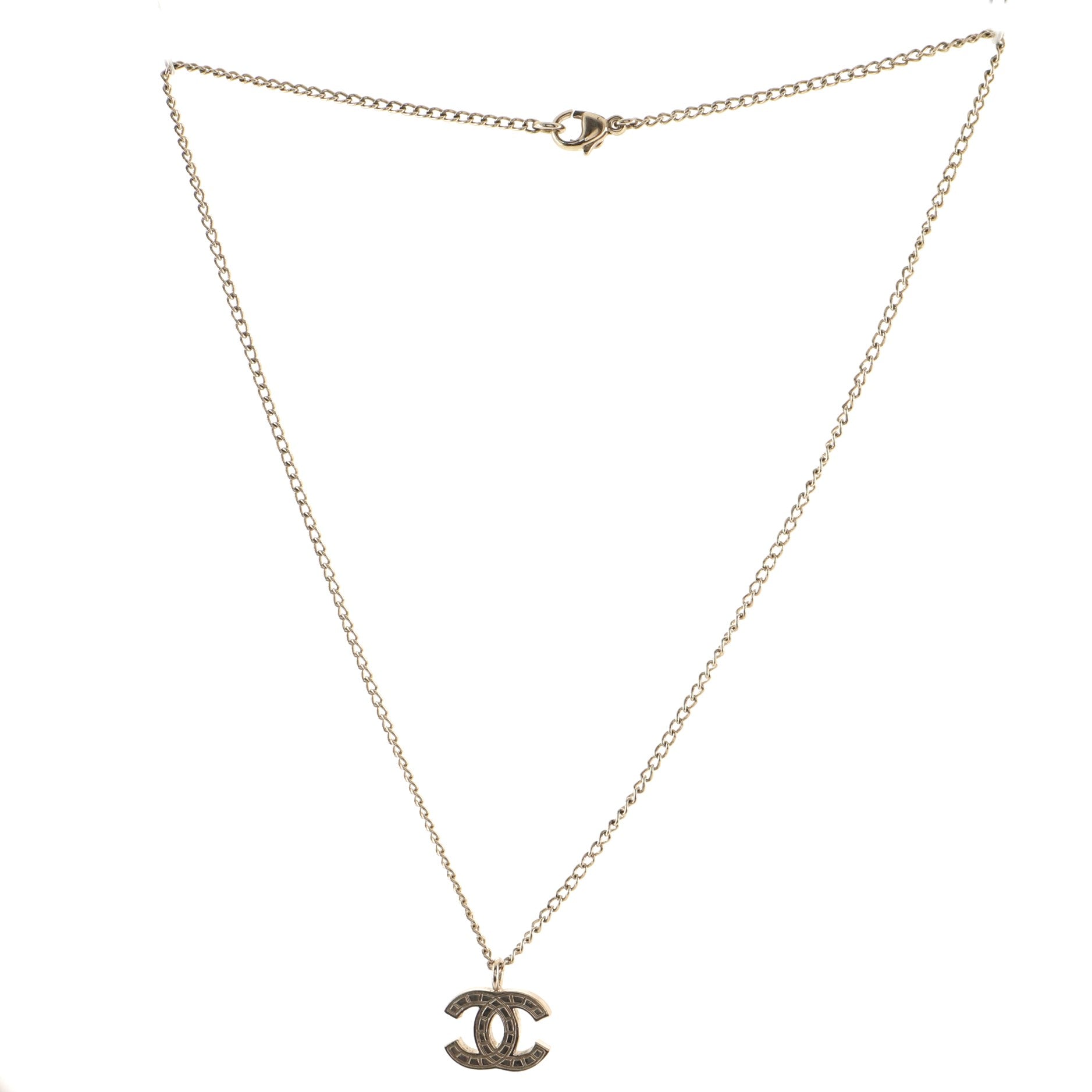 CC Pendant Necklace Metal