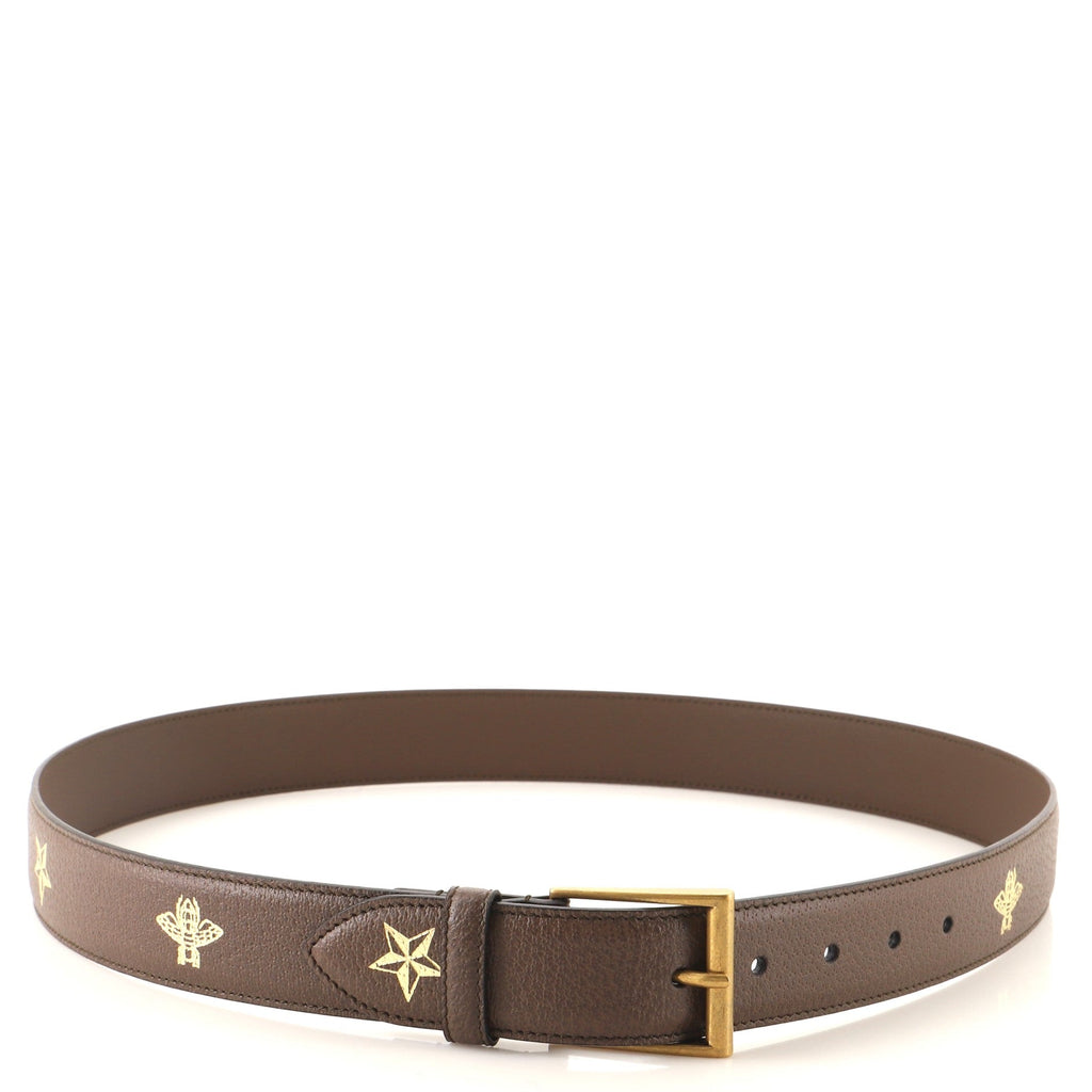 Belt Printed Leather Medium 95