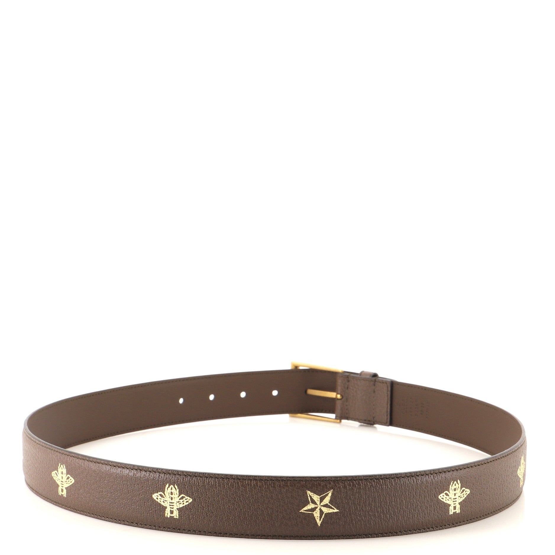 Belt Printed Leather Medium 95