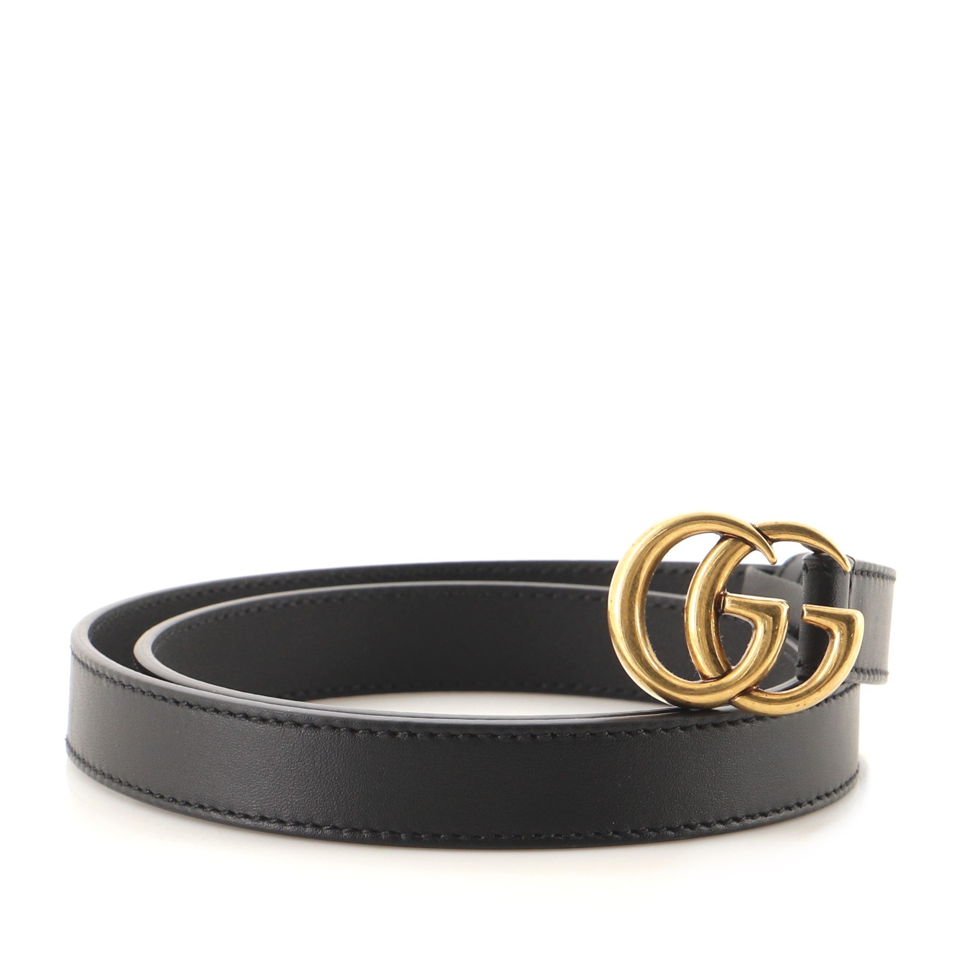 GG Marmont Belt Leather Thin 75