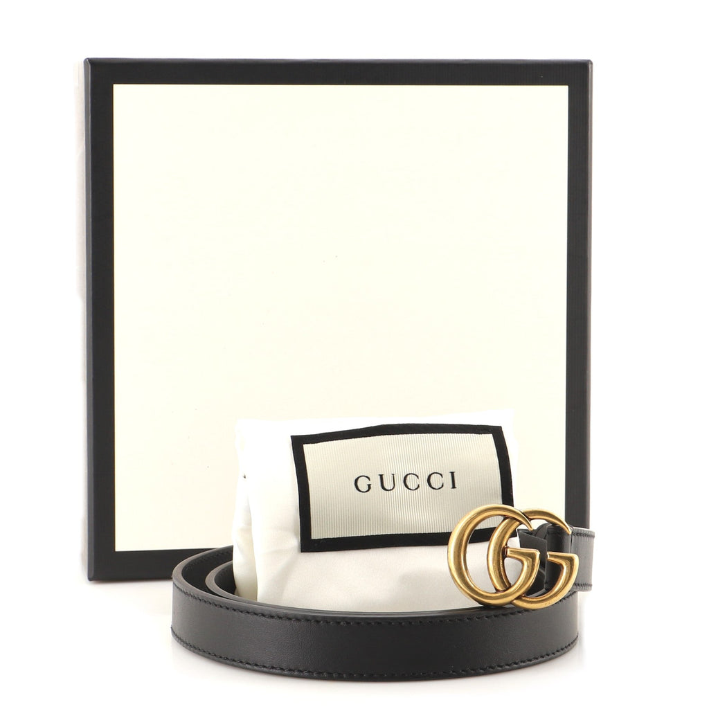 GG Marmont Belt Leather Thin 75
