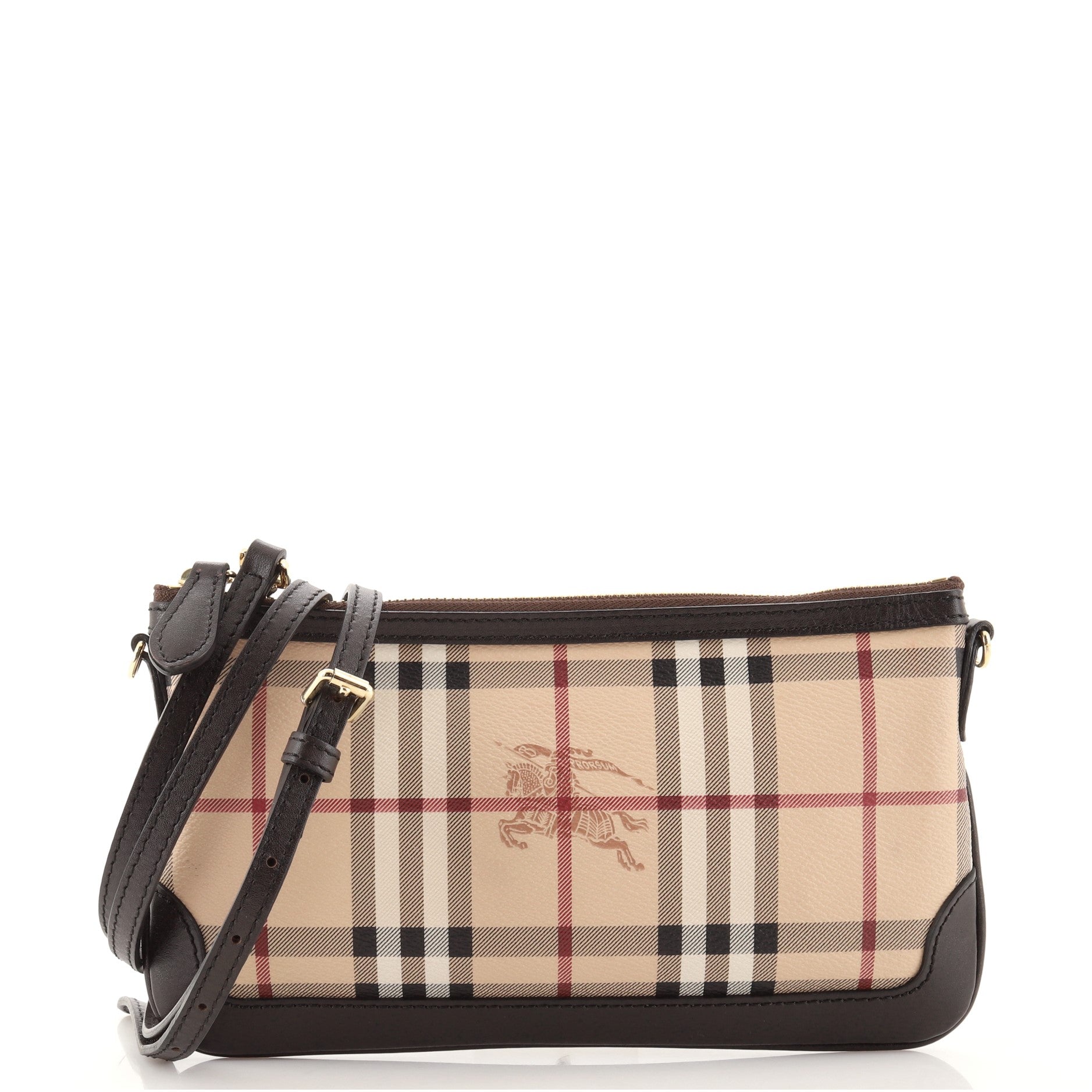 Peyton Crossbody Clutch Haymarket Coated Canvas Small