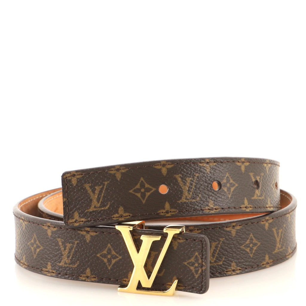 LV Initiales Belt Monogram Canvas Thin 80