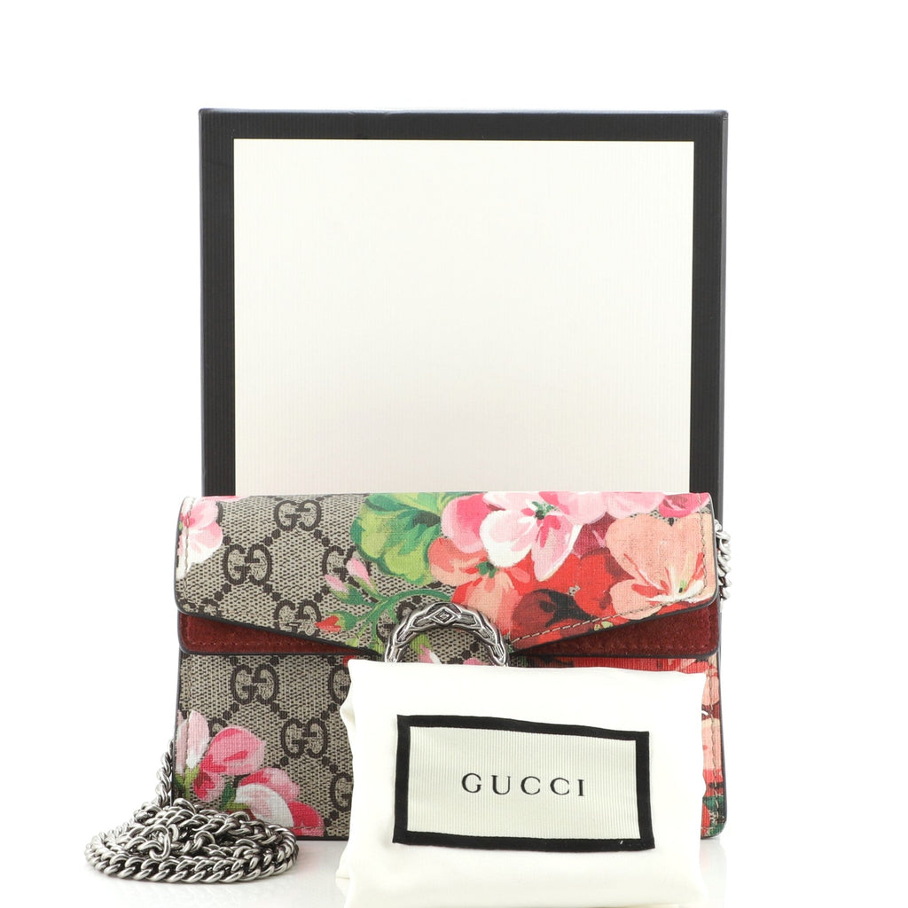 Dionysus Bag Blooms Print GG Coated Canvas Super Mini
