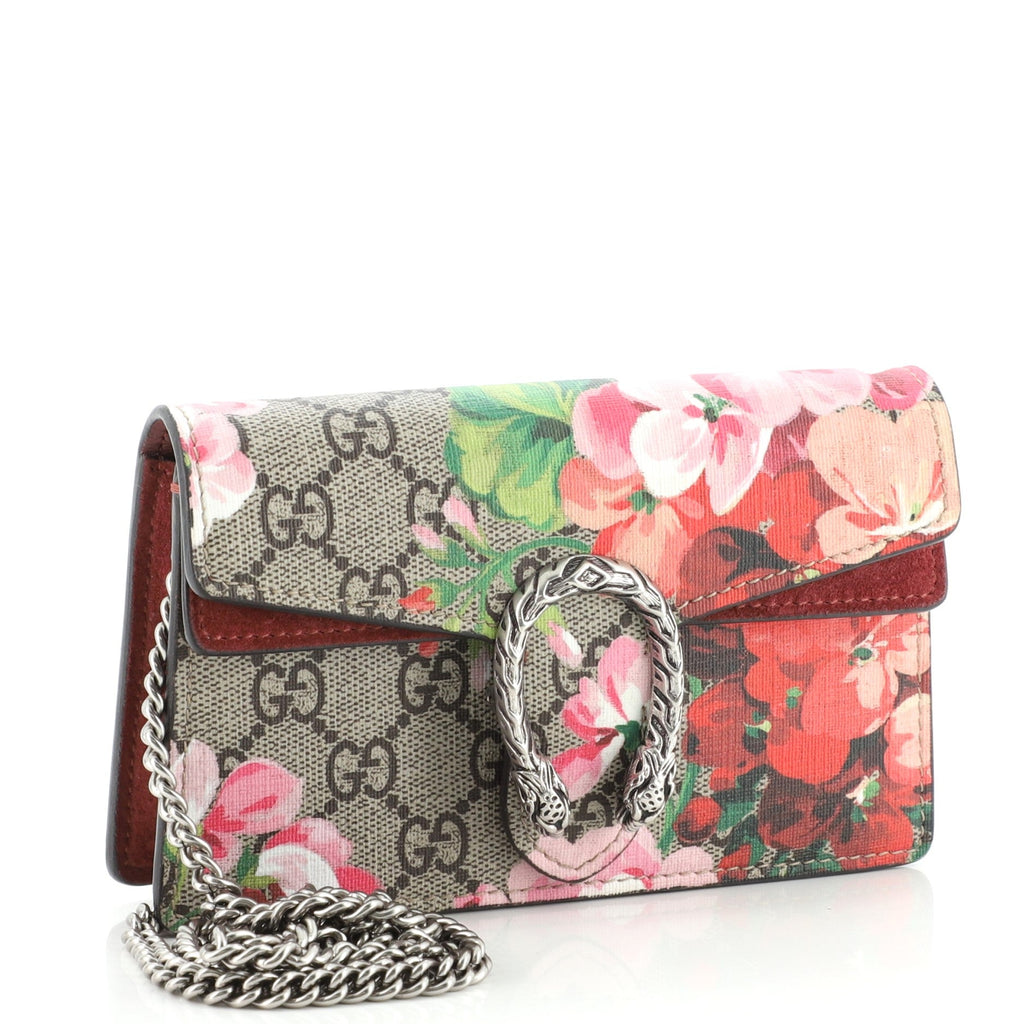 Dionysus Bag Blooms Print GG Coated Canvas Super Mini