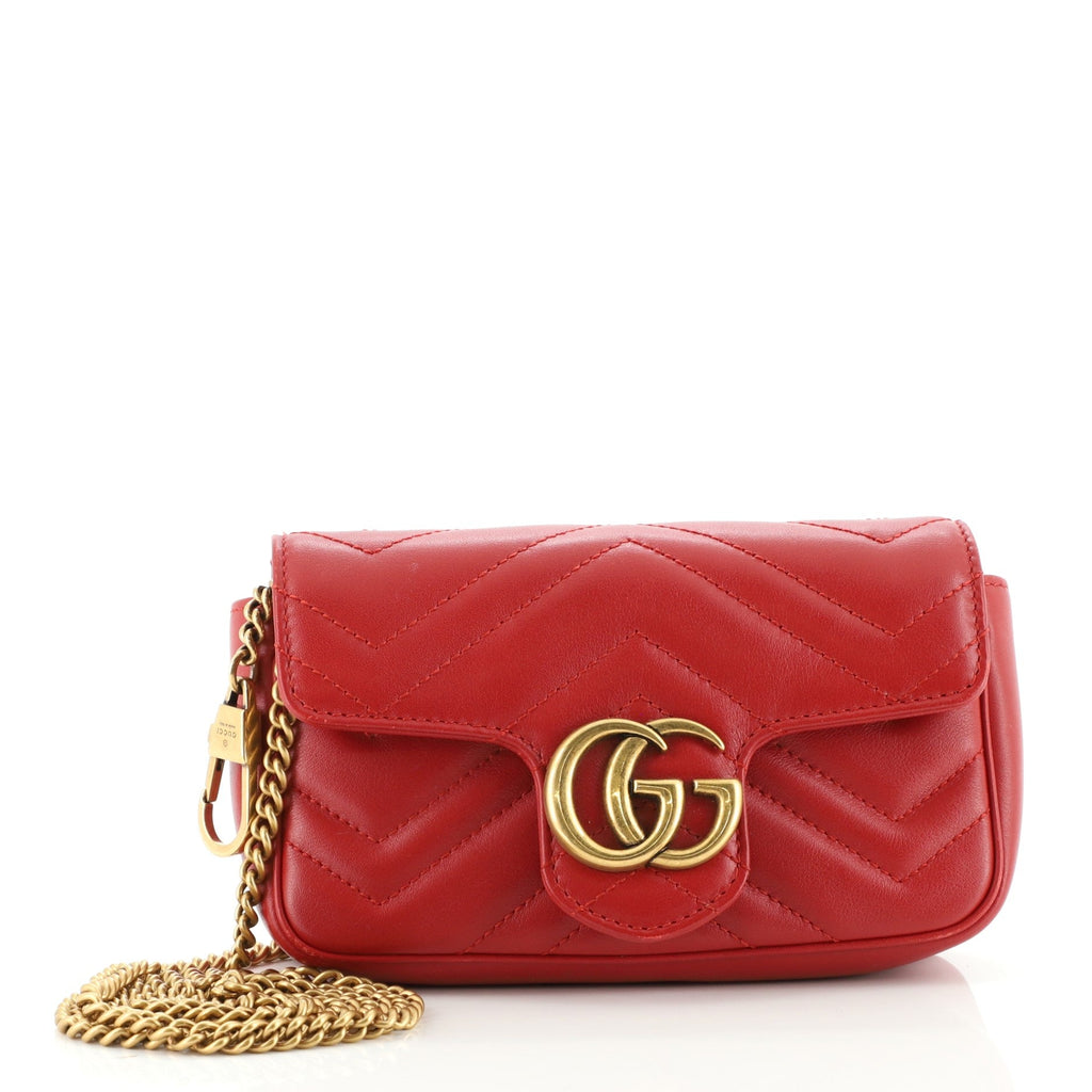 GG Marmont Flap Bag Matelasse Leather Super Mini