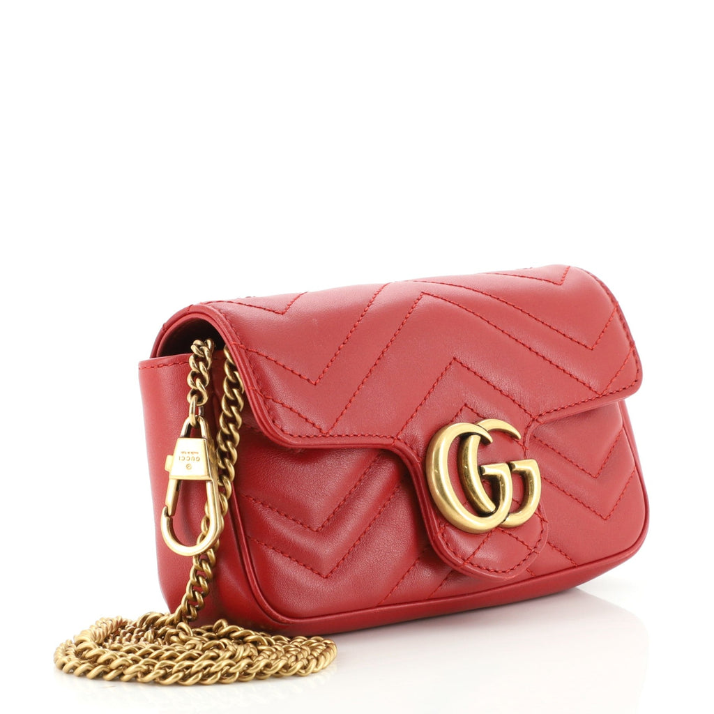 GG Marmont Flap Bag Matelasse Leather Super Mini