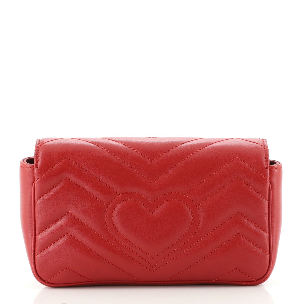 GG Marmont Flap Bag Matelasse Leather Super Mini