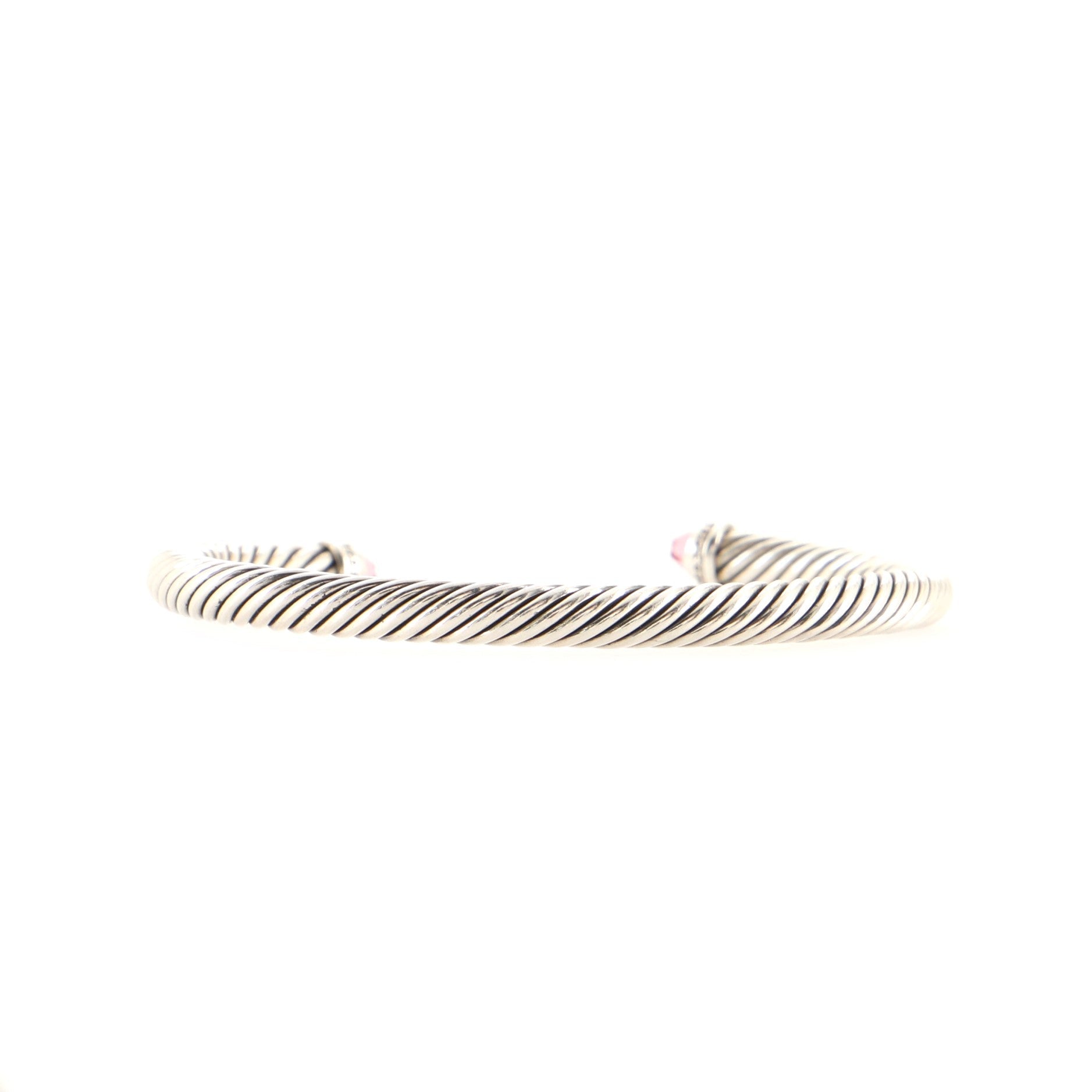 Cable Classic Bracelet Sterling Silver with Tourmaline and Diamonds 5mm