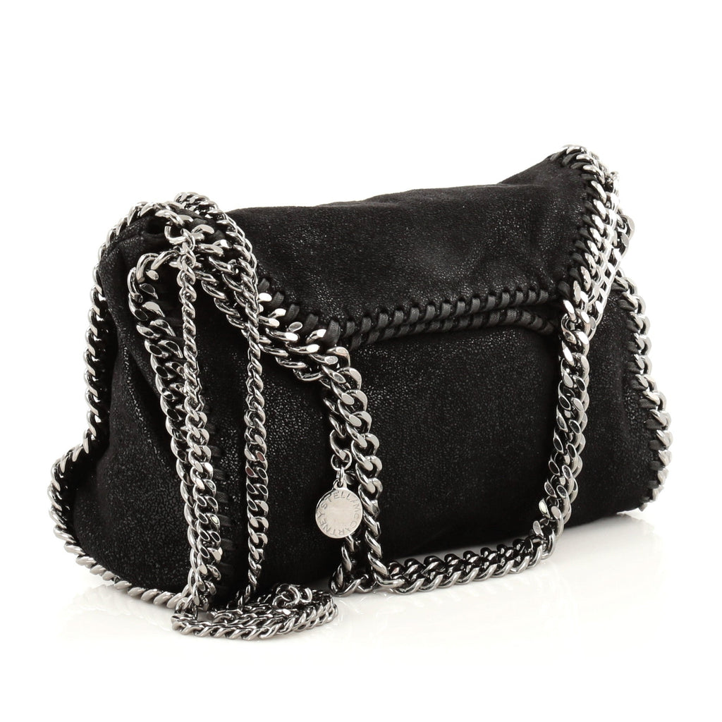 Falabella Fold Over Crossbody Bag Shaggy Deer Mini