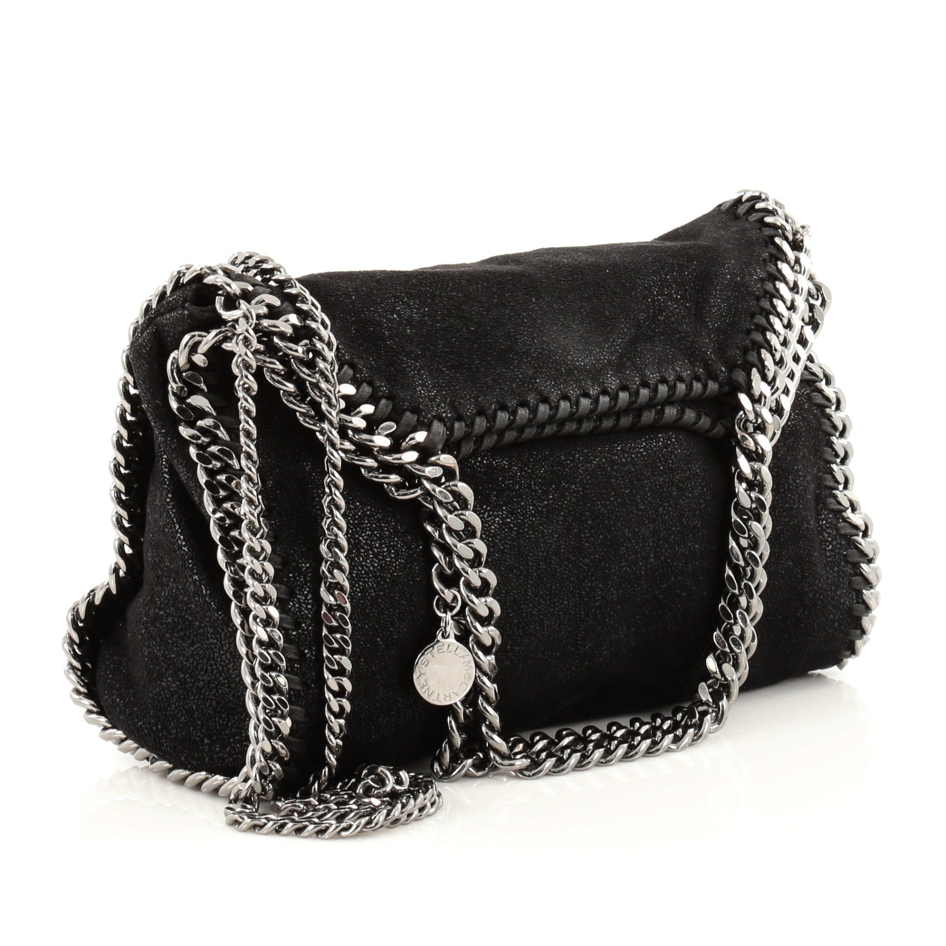 Falabella Fold Over Crossbody Bag Shaggy Deer Mini