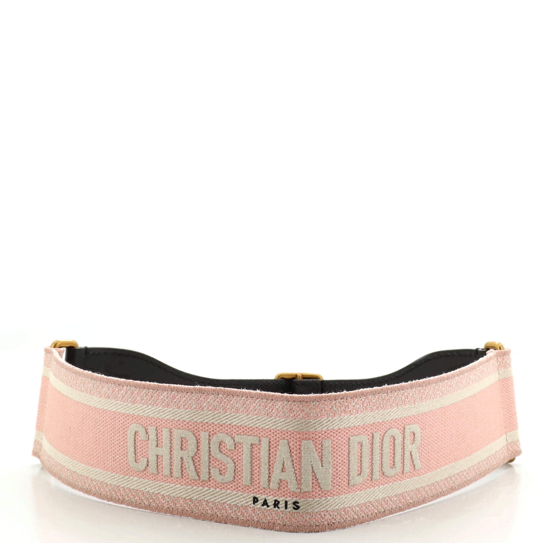 Logo Belt Embroidered Canvas Extra Wide 75