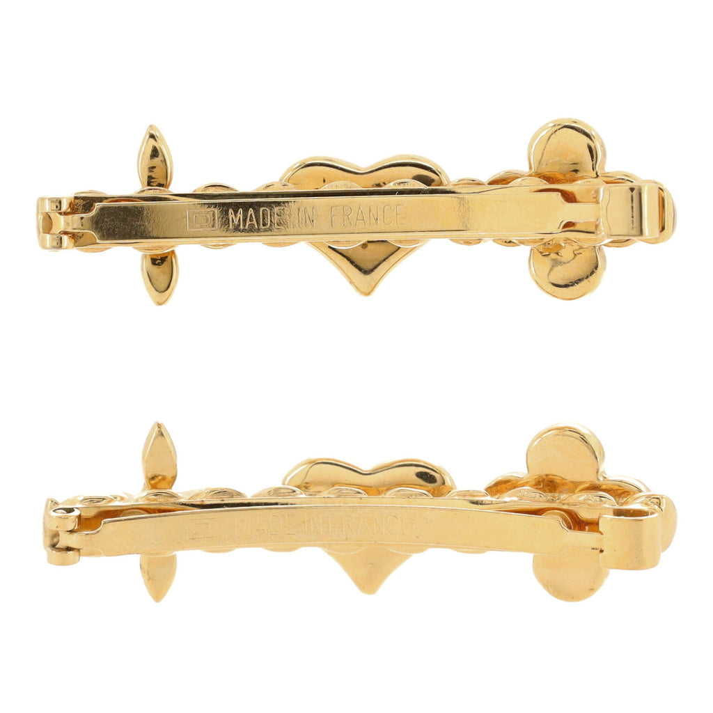 Fleur Hair Clip Set Metal with Enamel XS