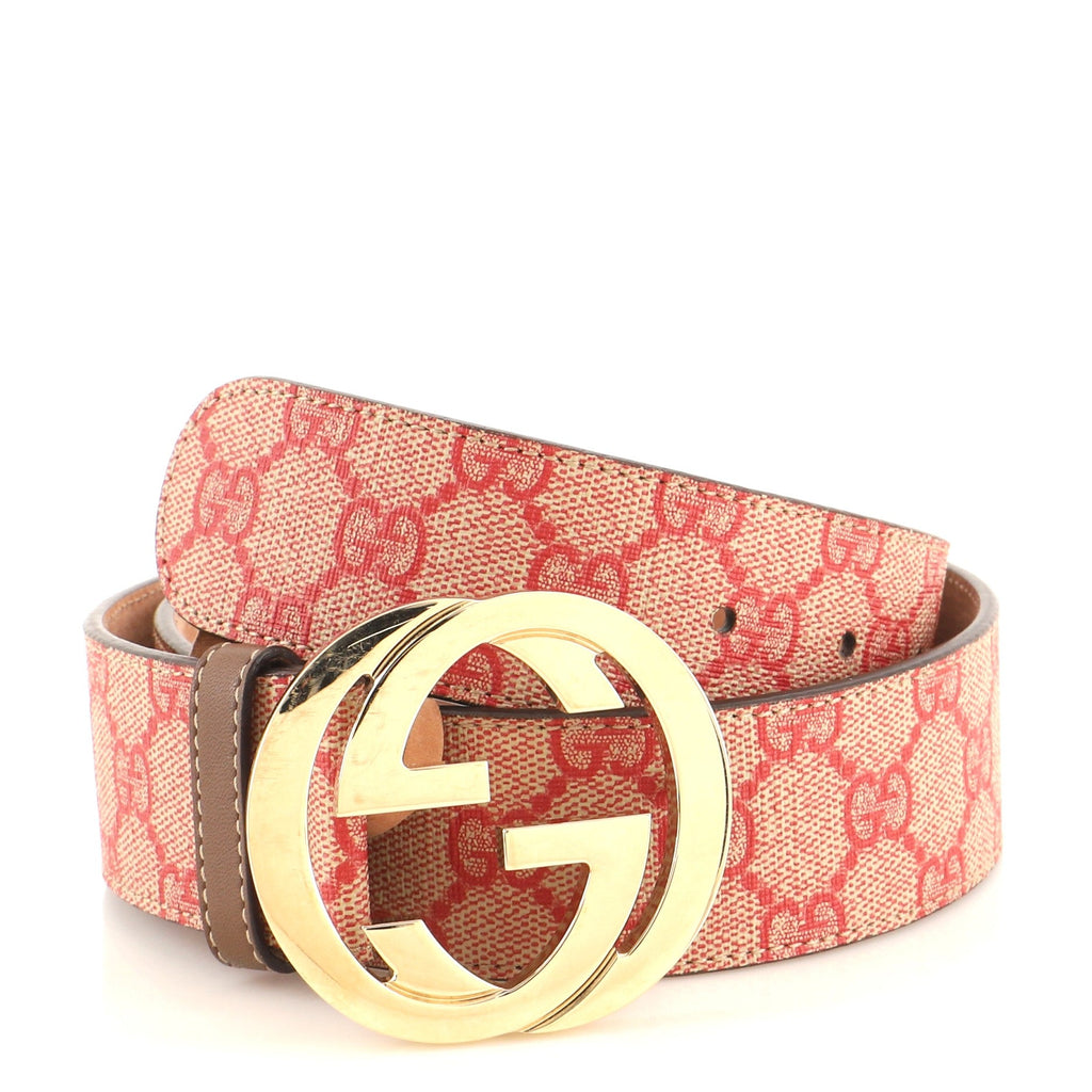 Interlocking G Belt GG Coated Canvas Wide 80