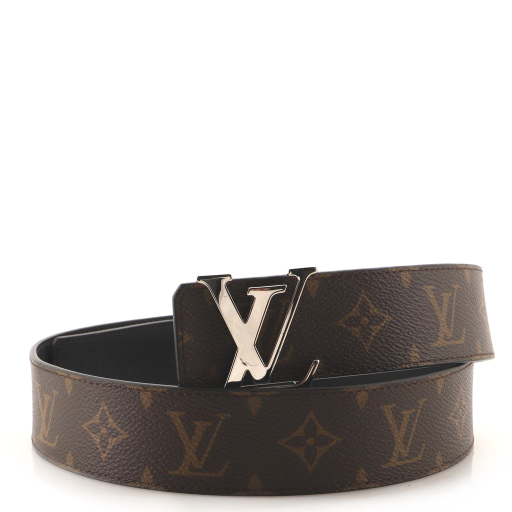 LV Initiales Reversible Belt Monogram Canvas and Leather Wide 85