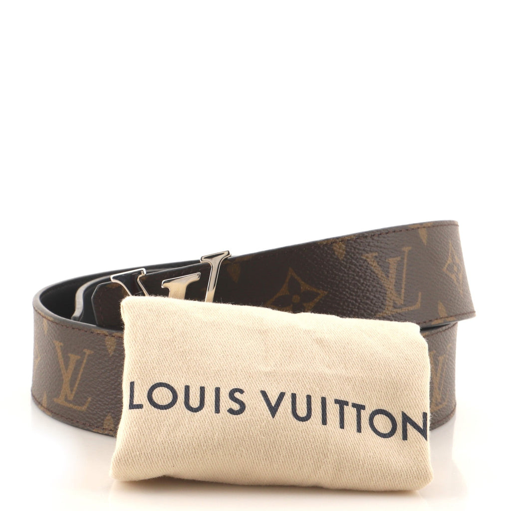 LV Initiales Reversible Belt Monogram Canvas and Leather Wide 85