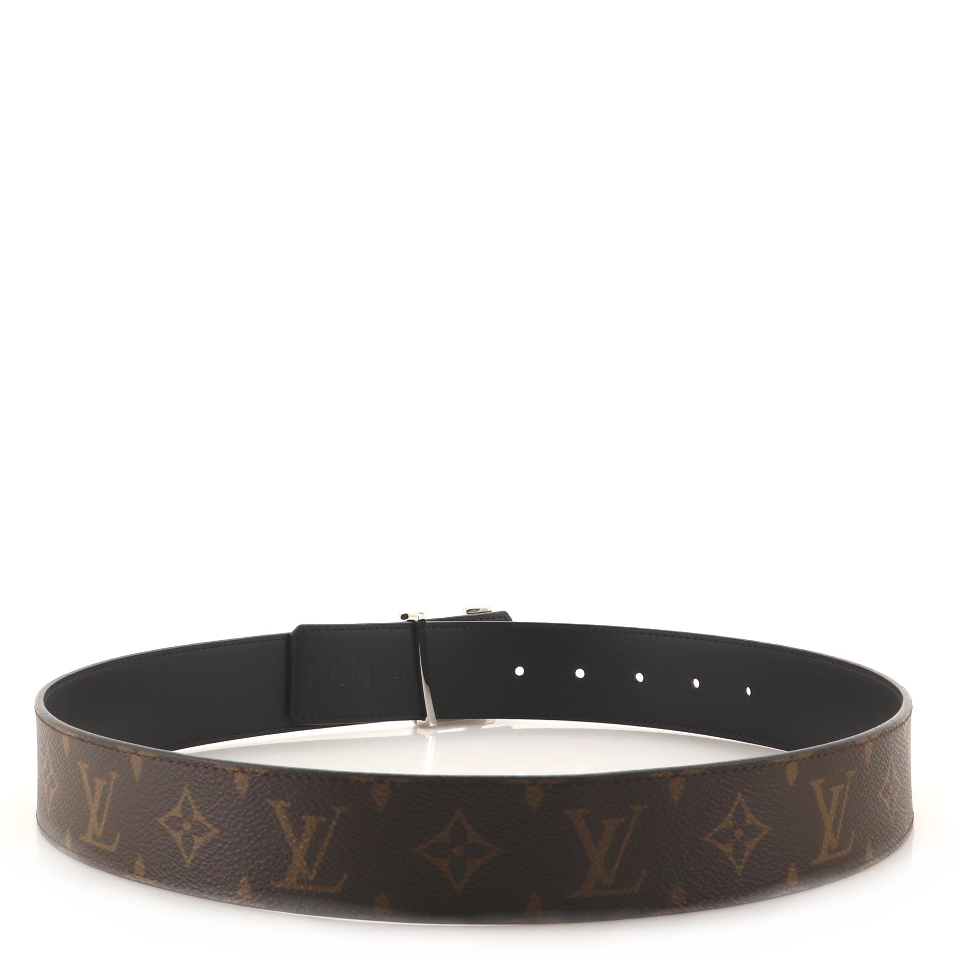 LV Initiales Reversible Belt Monogram Canvas and Leather Wide 85