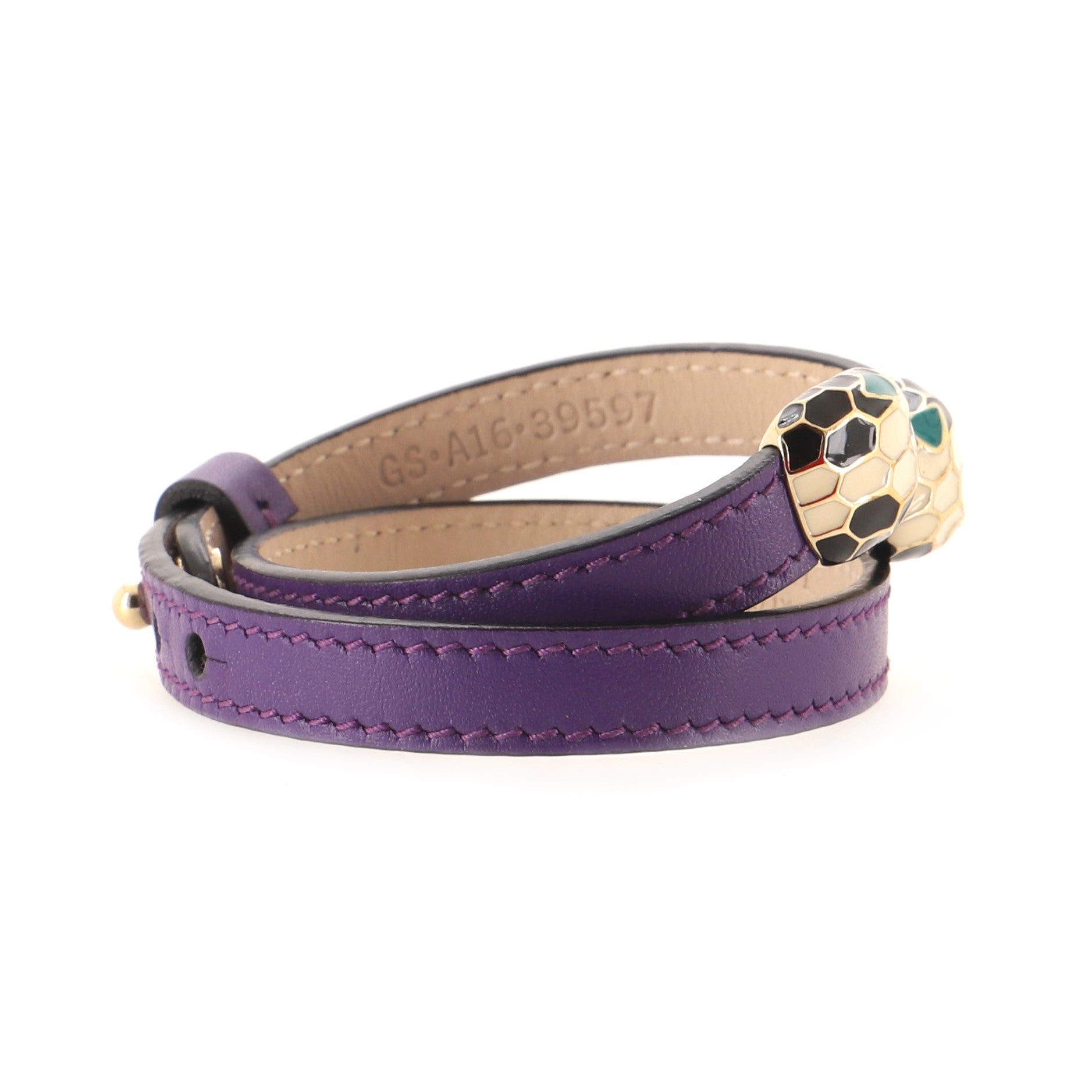 Serpenti Forever Double Wrap Bracelet Leather