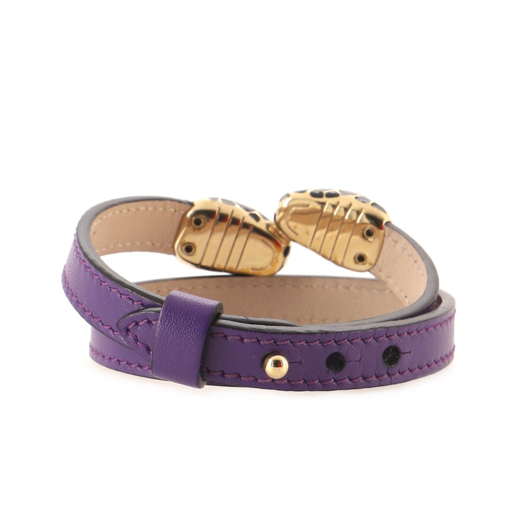 Serpenti Forever Double Wrap Bracelet Leather
