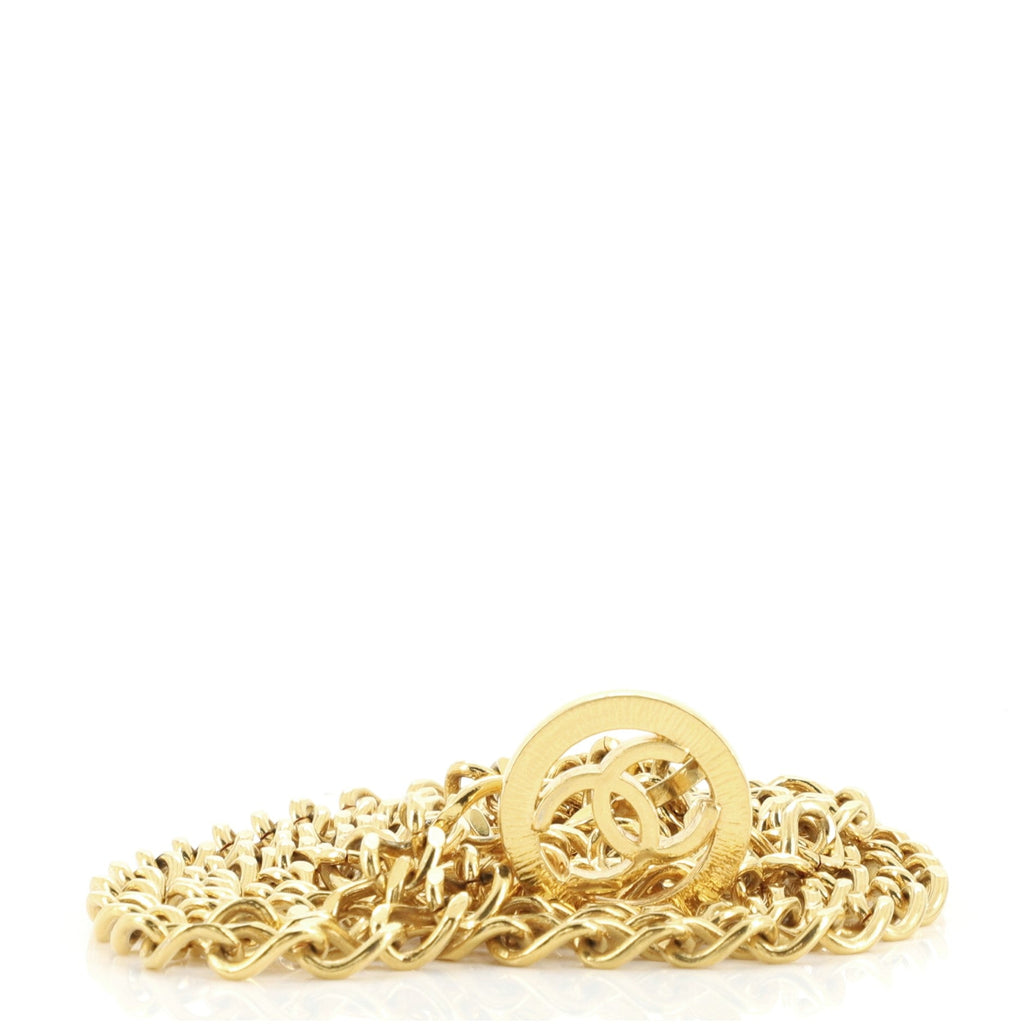 CC Circle Double Chain Belt Metal 75